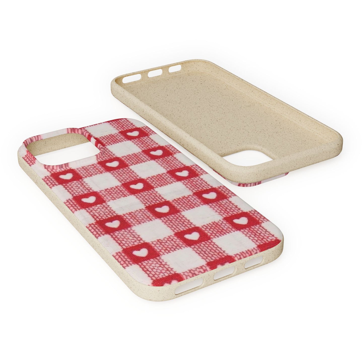 Heart Checkered Biodegradable