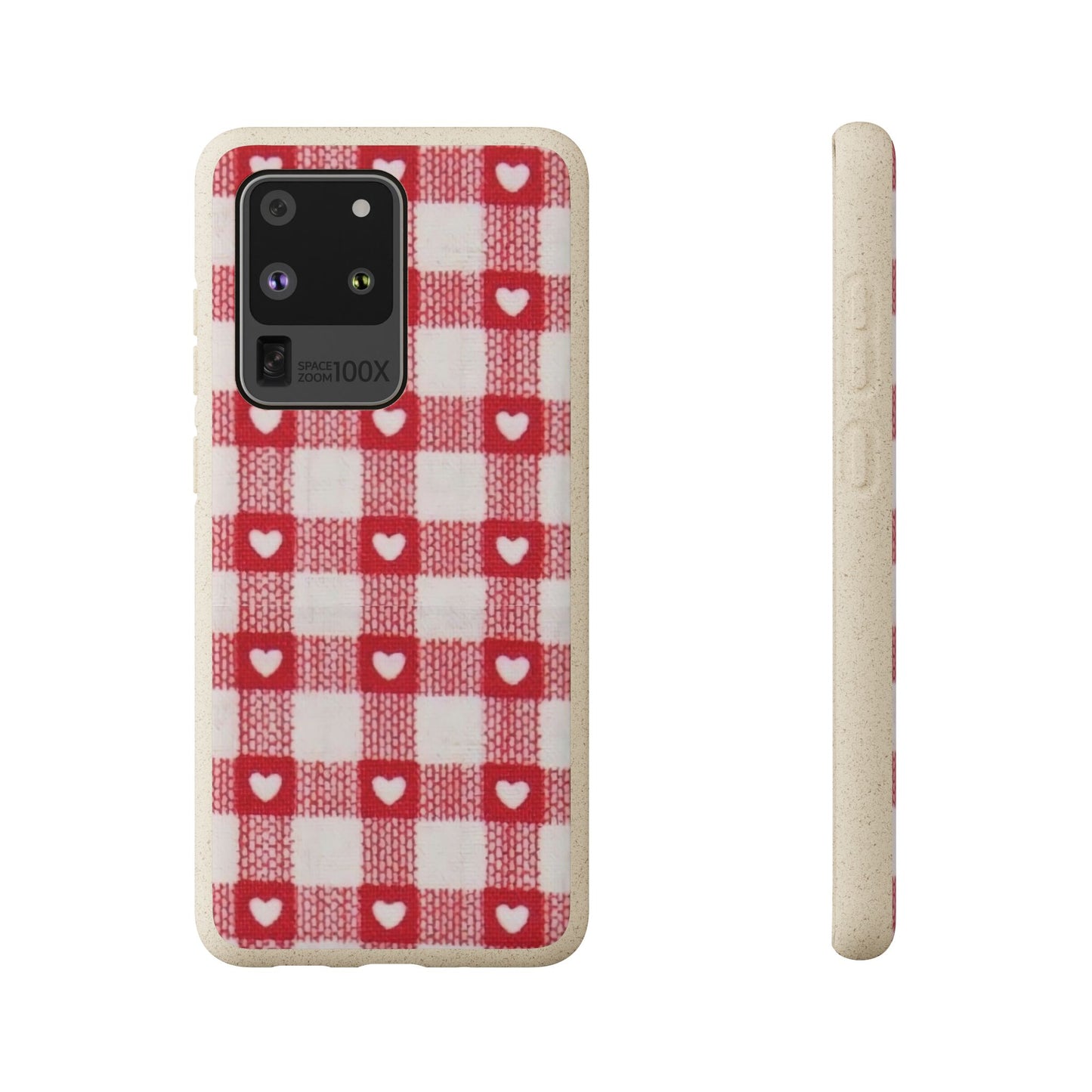 Heart Checkered Biodegradable