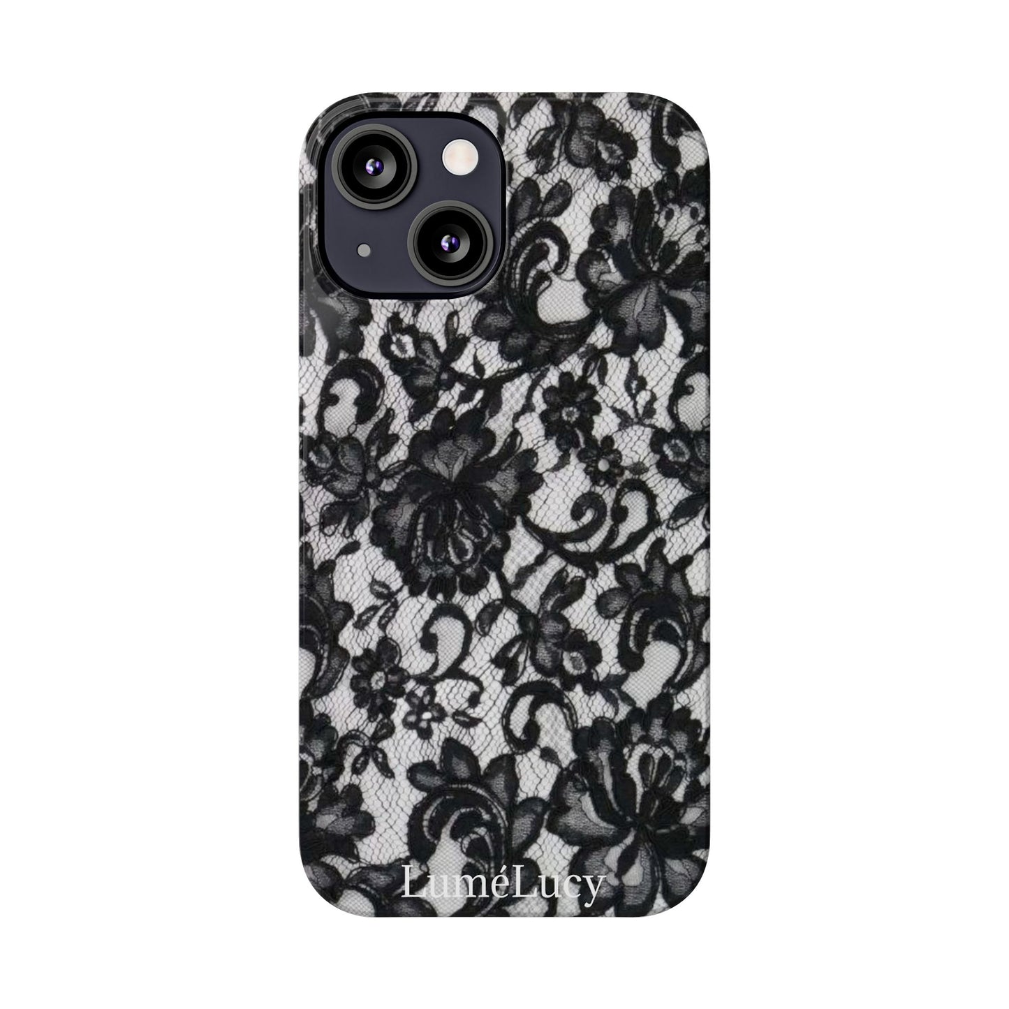 Elegant Floral Lace Slim Phone Cases, Stylish Accessories for Her, Chic Gift for Birthdays, Weddings, Fashionable Tech Gear