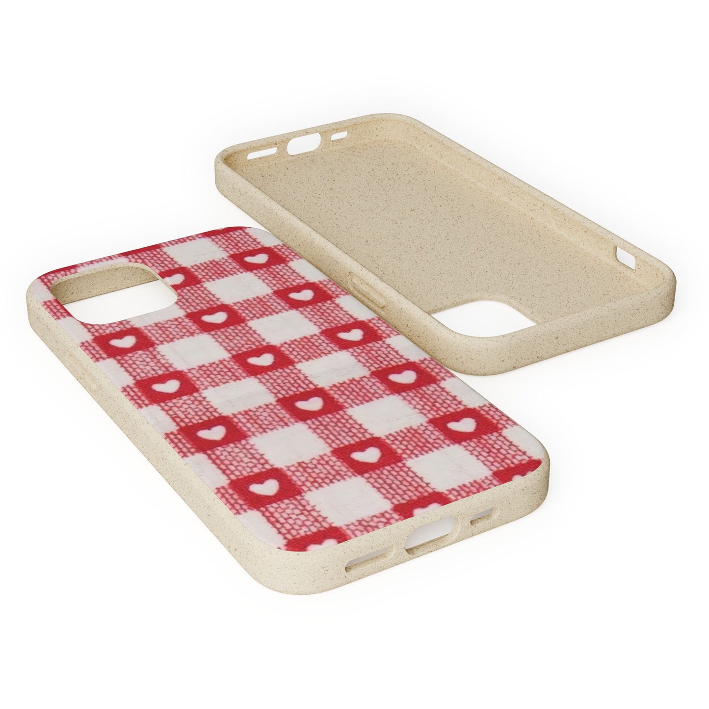 Heart Checkered Biodegradable