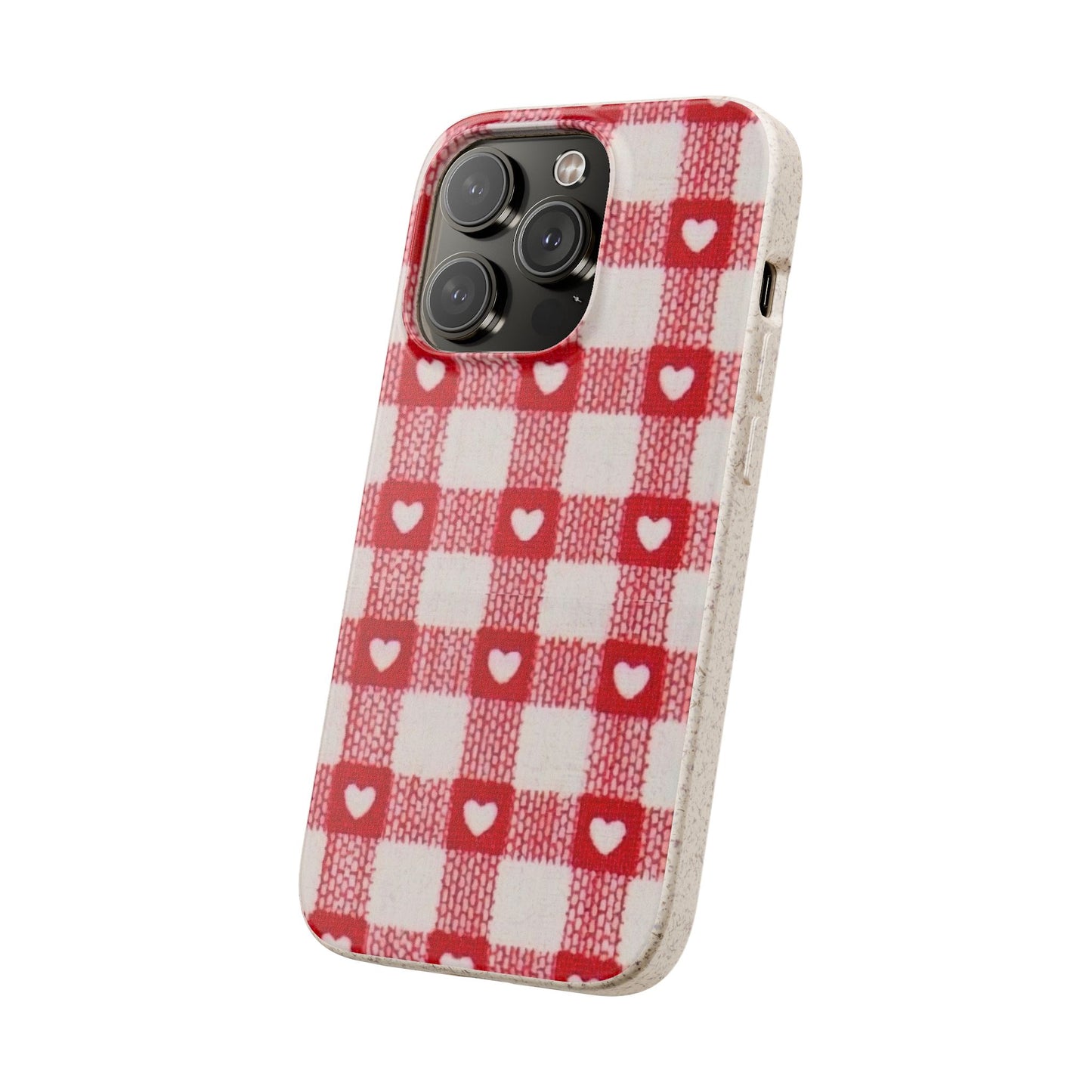 Heart Checkered Biodegradable
