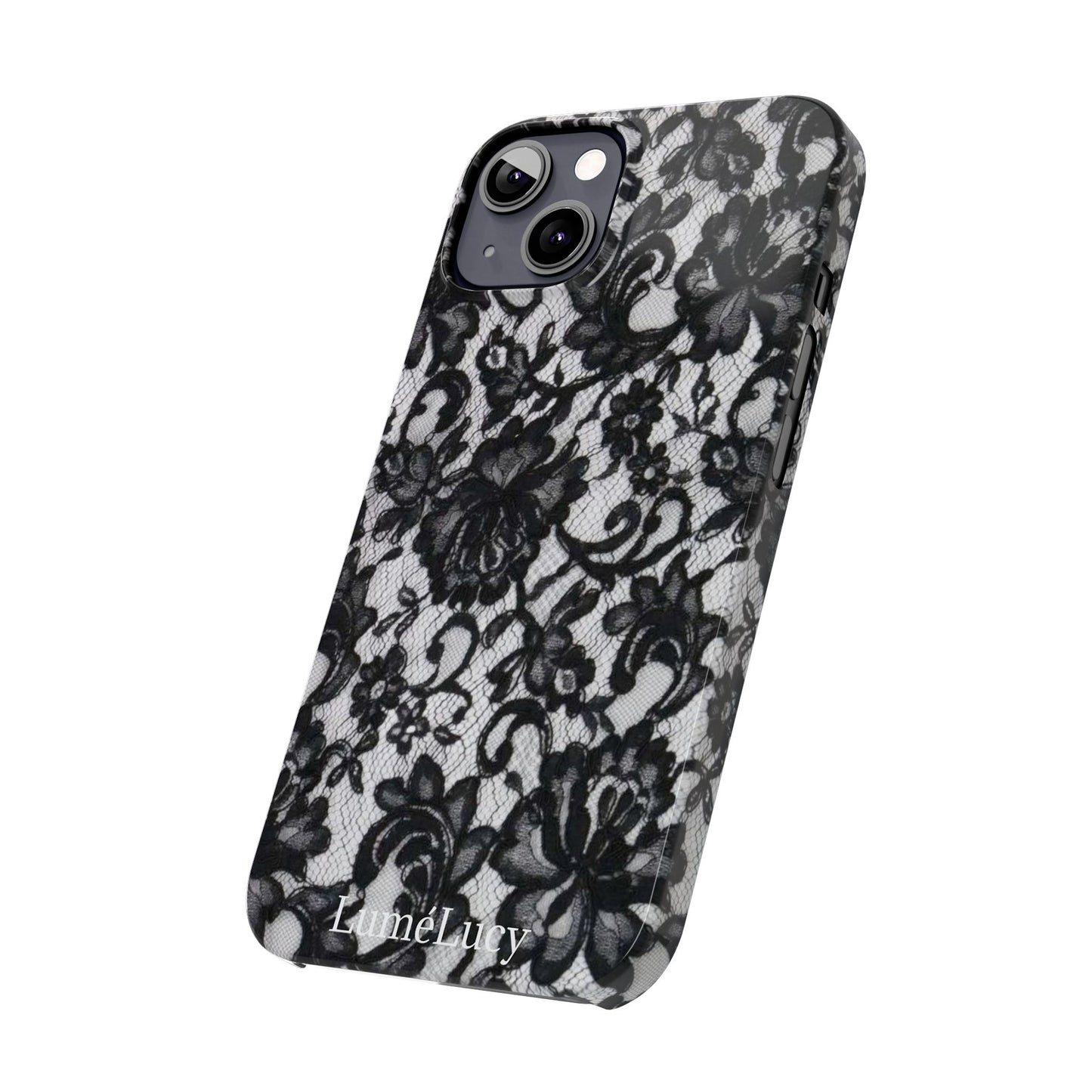 Elegant Floral Lace Slim Phone Cases, Stylish Accessories for Her, Chic Gift for Birthdays, Weddings, Fashionable Tech Gear