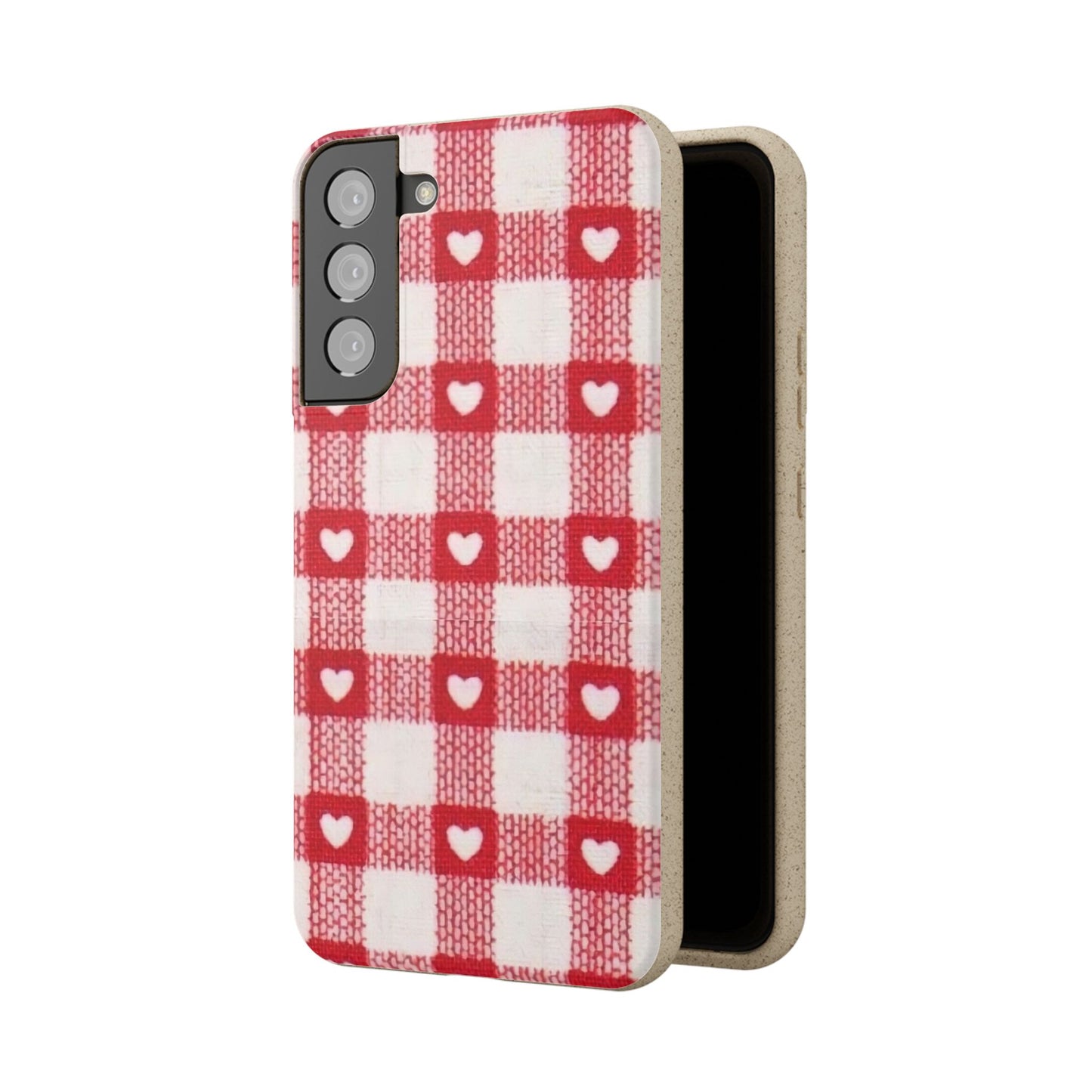 Heart Checkered Biodegradable