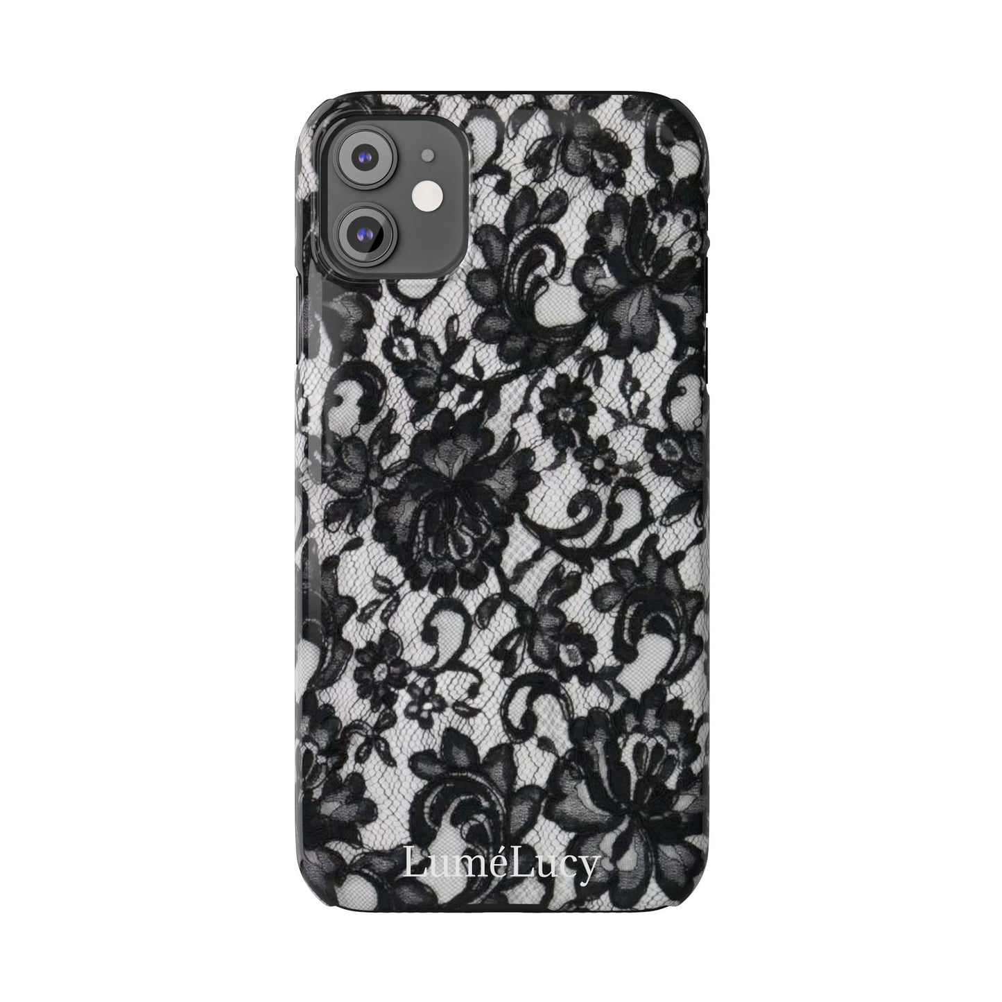 Elegant Floral Lace Slim Phone Cases, Stylish Accessories for Her, Chic Gift for Birthdays, Weddings, Fashionable Tech Gear