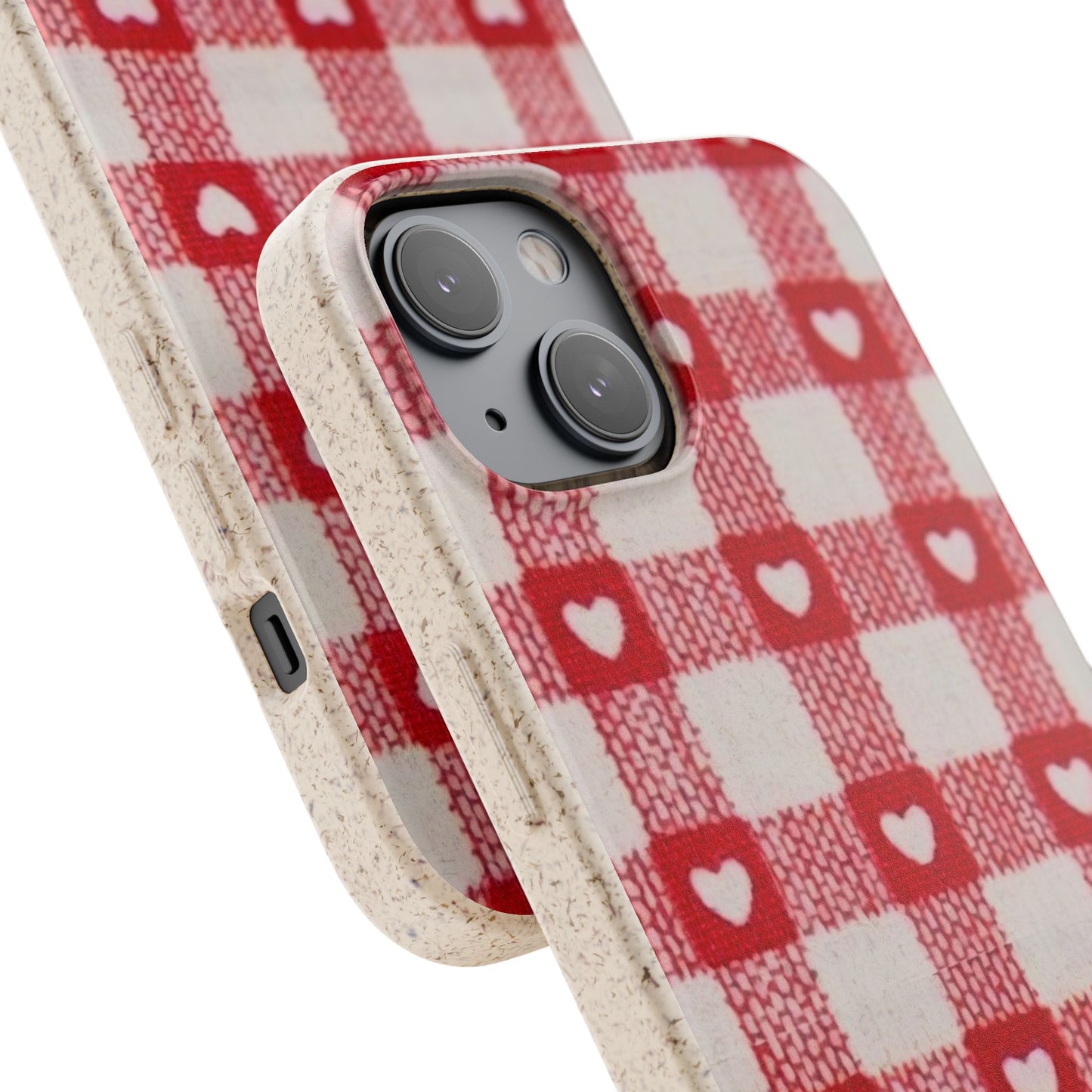 Heart Checkered Biodegradable