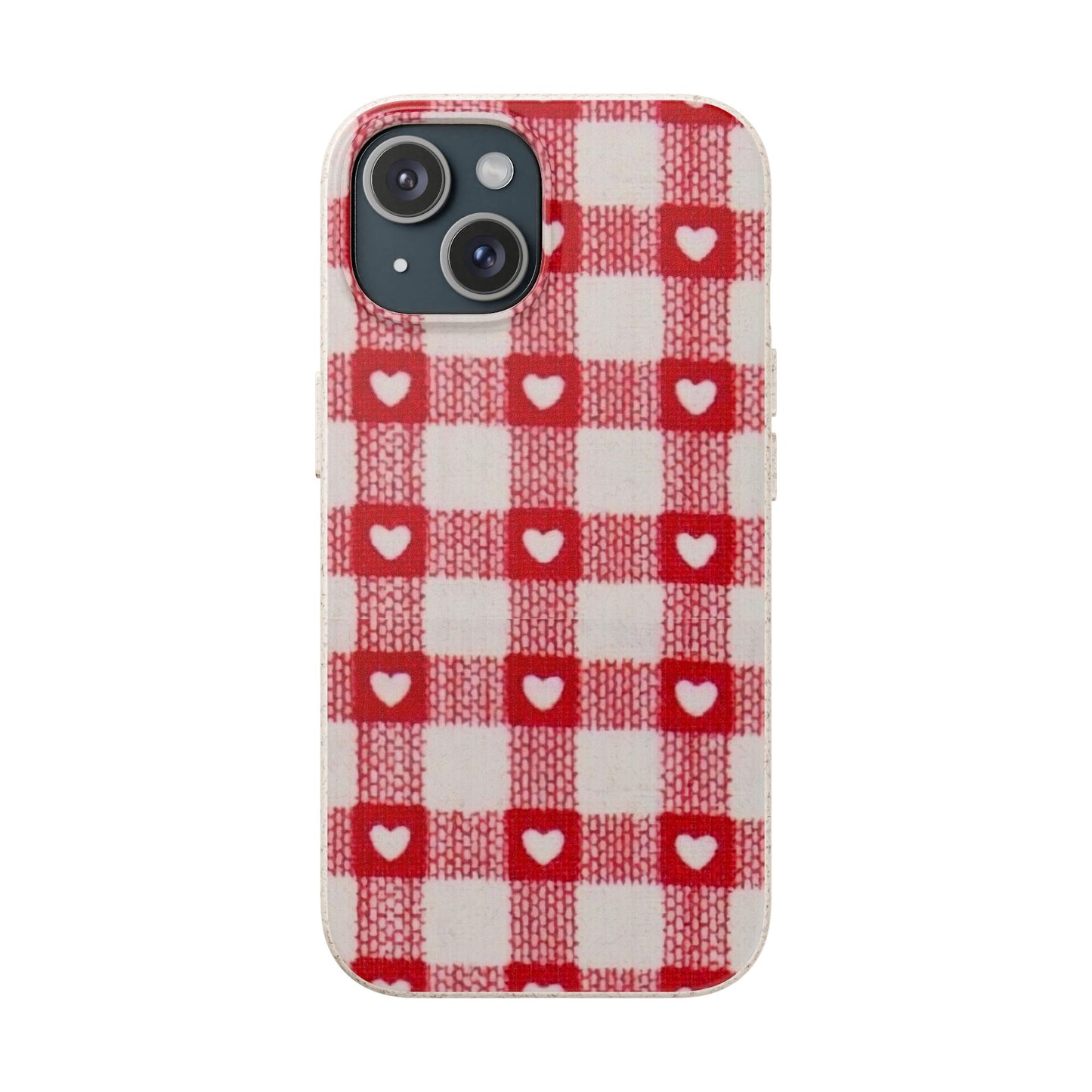 Heart Checkered Biodegradable