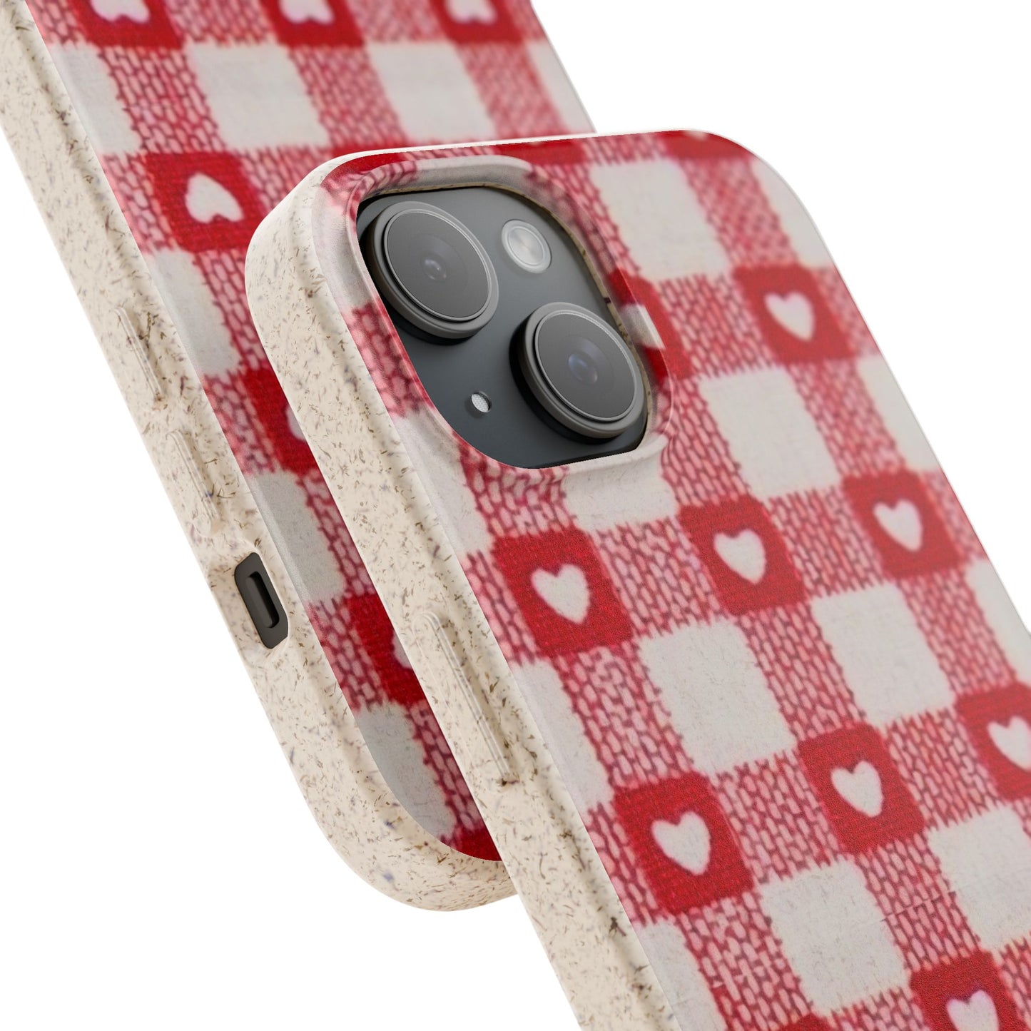 Heart Checkered Biodegradable