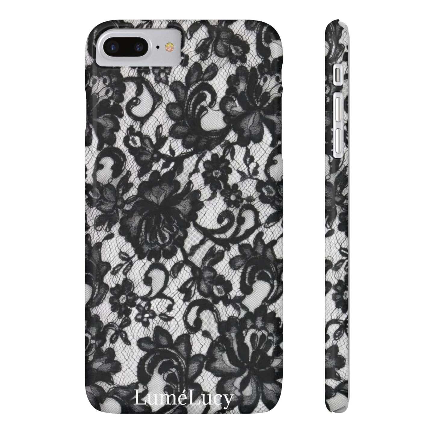 Elegant Floral Lace Slim Phone Cases, Stylish Accessories for Her, Chic Gift for Birthdays, Weddings, Fashionable Tech Gear