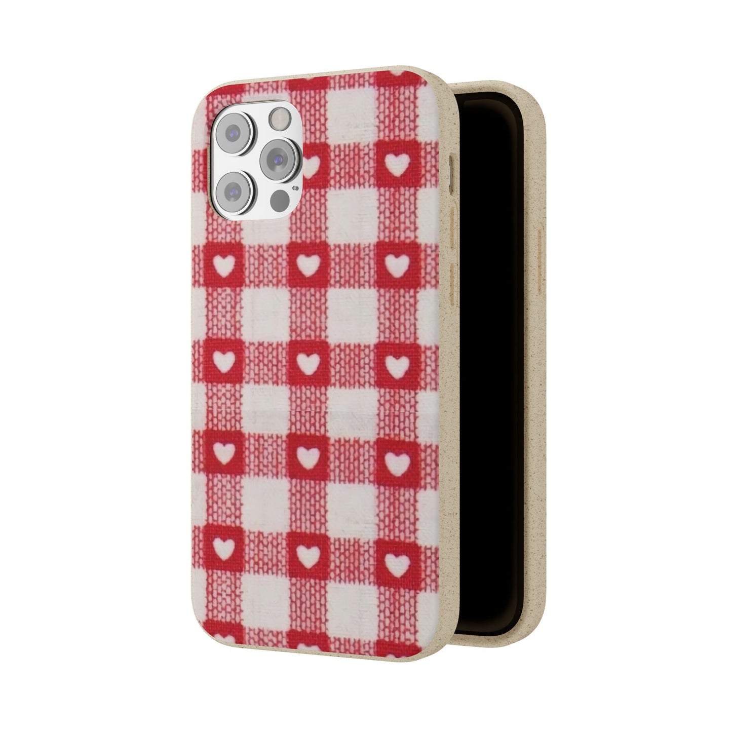 Heart Checkered Biodegradable