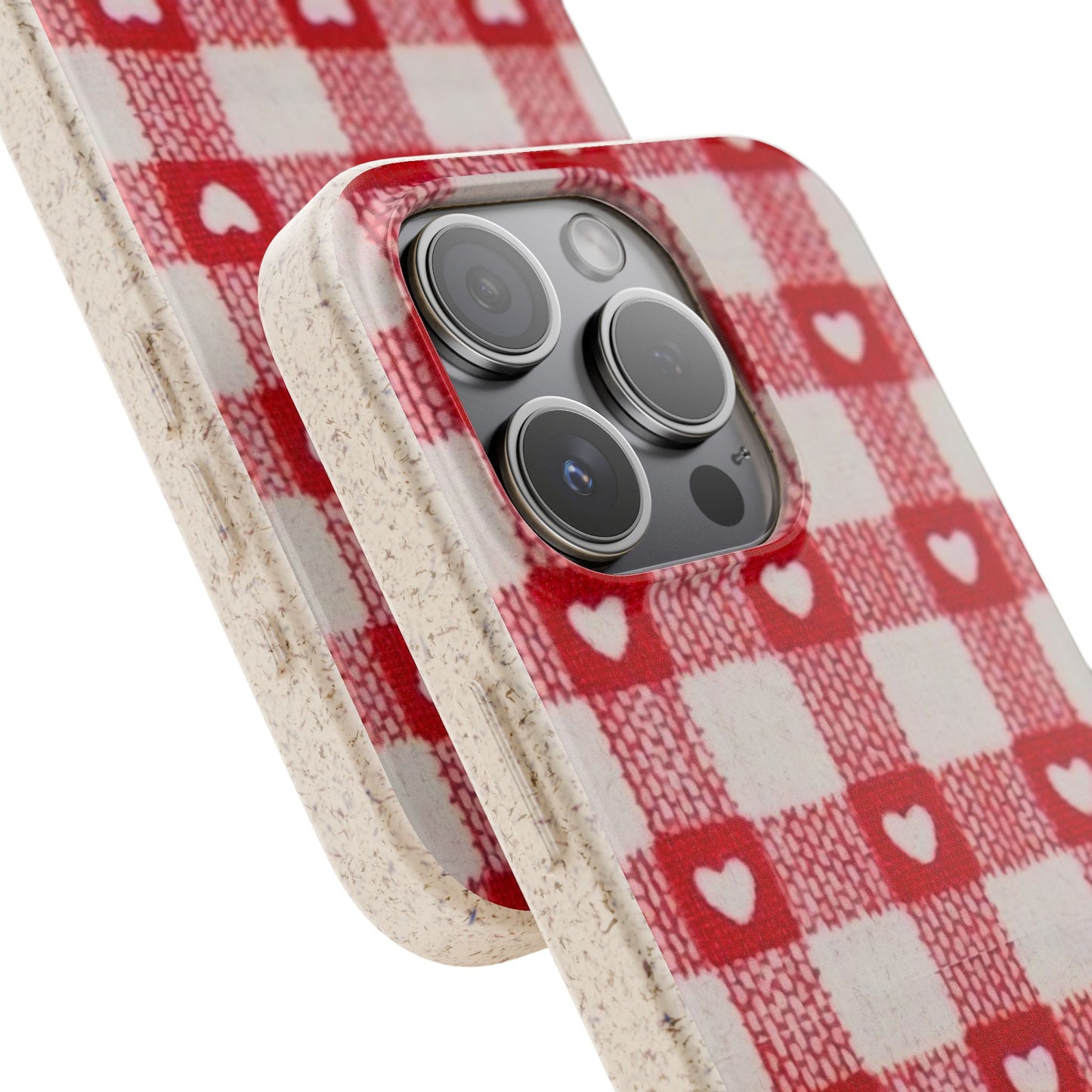 Heart Checkered Biodegradable