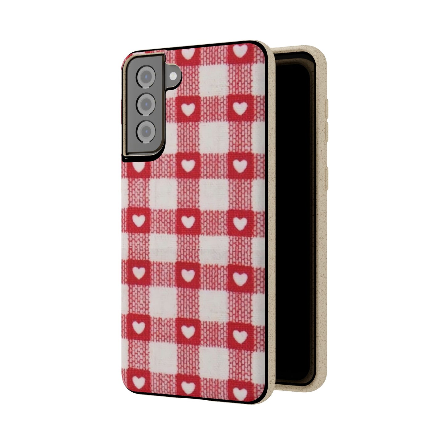 Heart Checkered Biodegradable