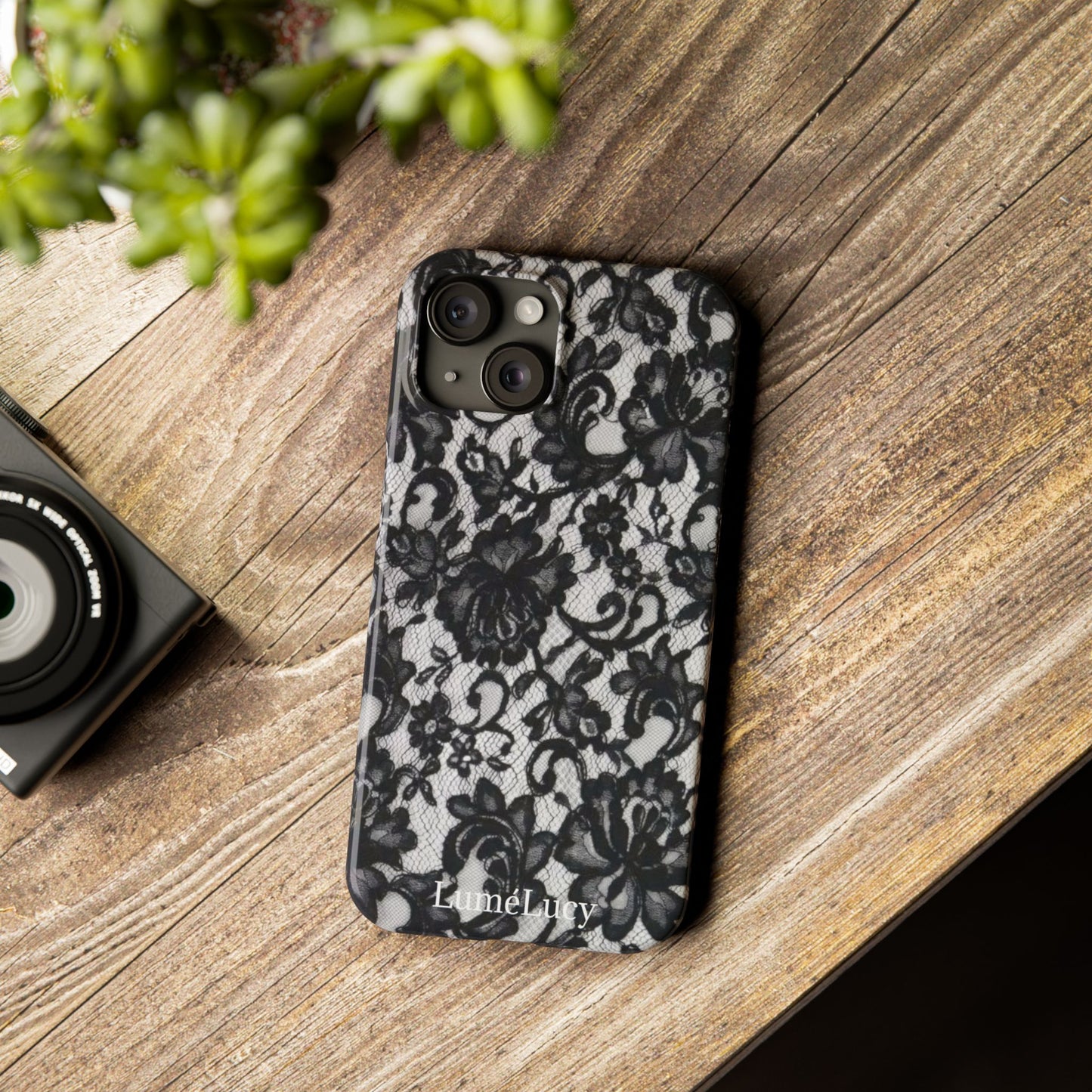 Elegant Floral Lace Slim Phone Cases, Stylish Accessories for Her, Chic Gift for Birthdays, Weddings, Fashionable Tech Gear