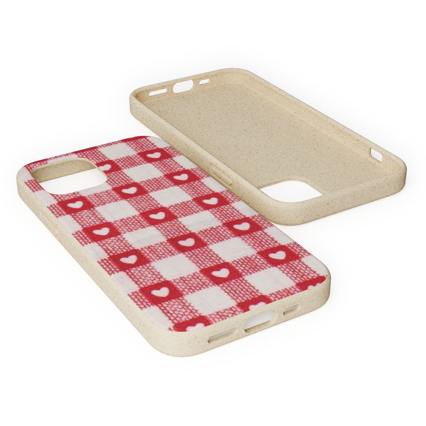 Heart Checkered Biodegradable