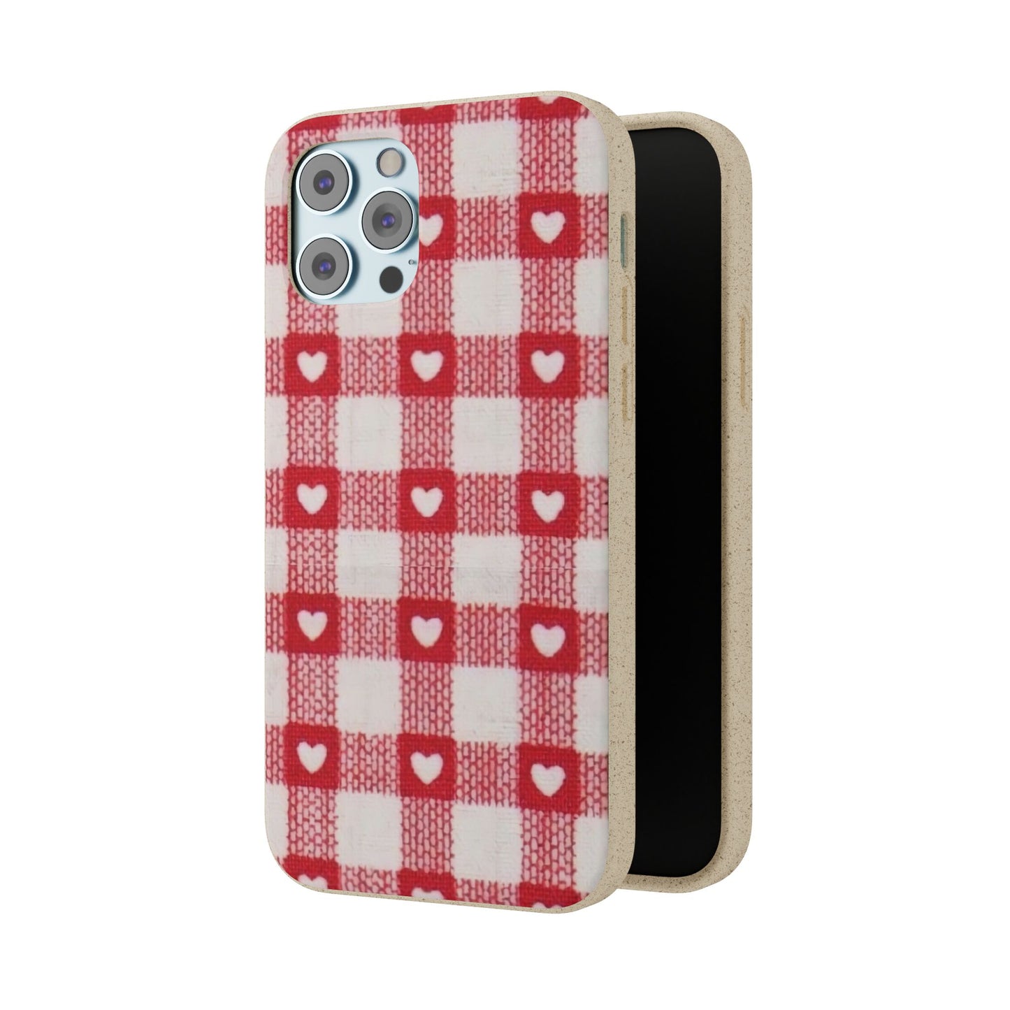 Heart Checkered Biodegradable