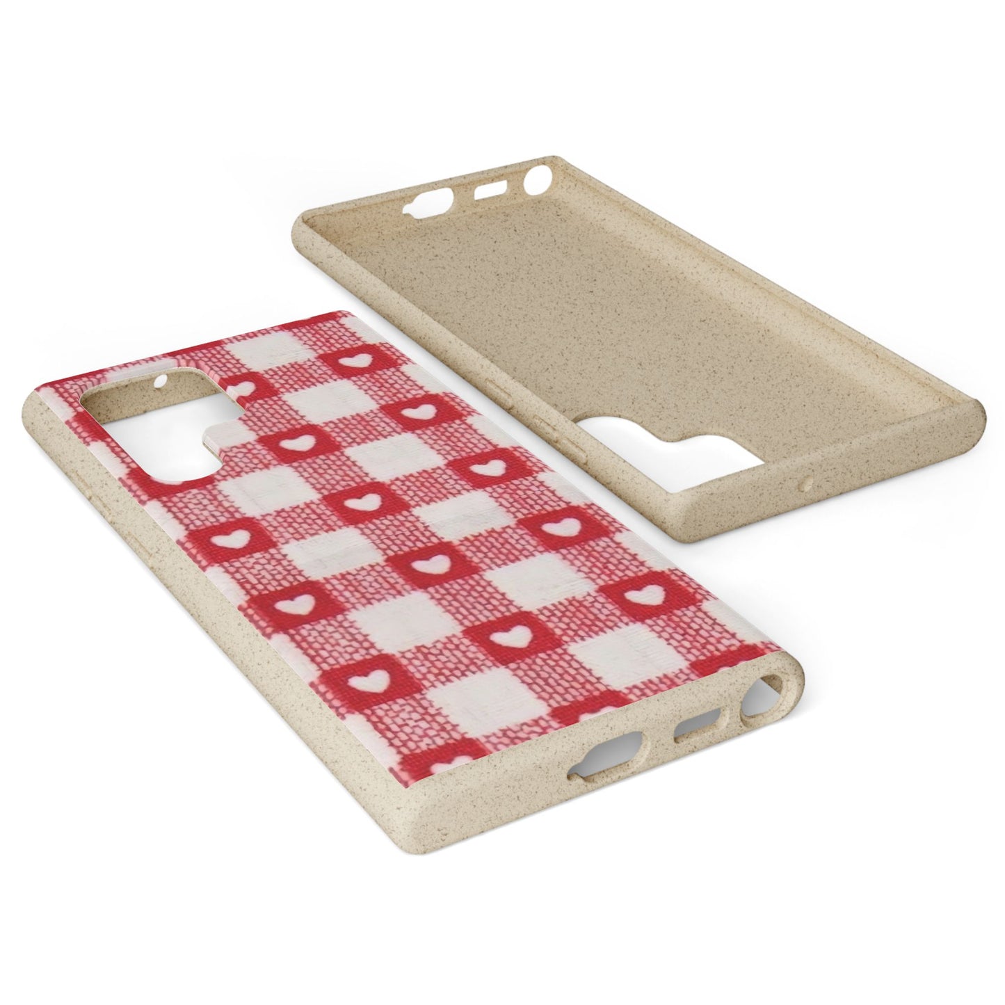 Heart Checkered Biodegradable