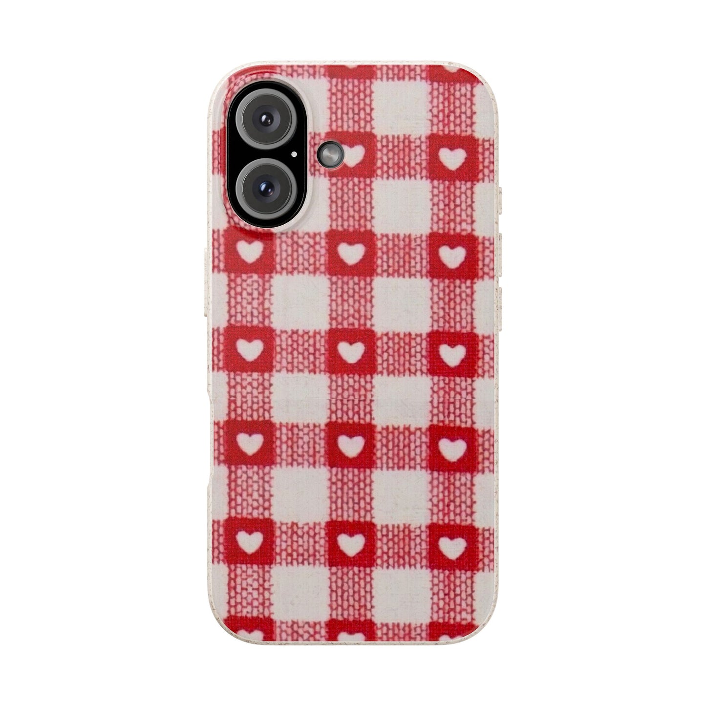 Heart Checkered Biodegradable