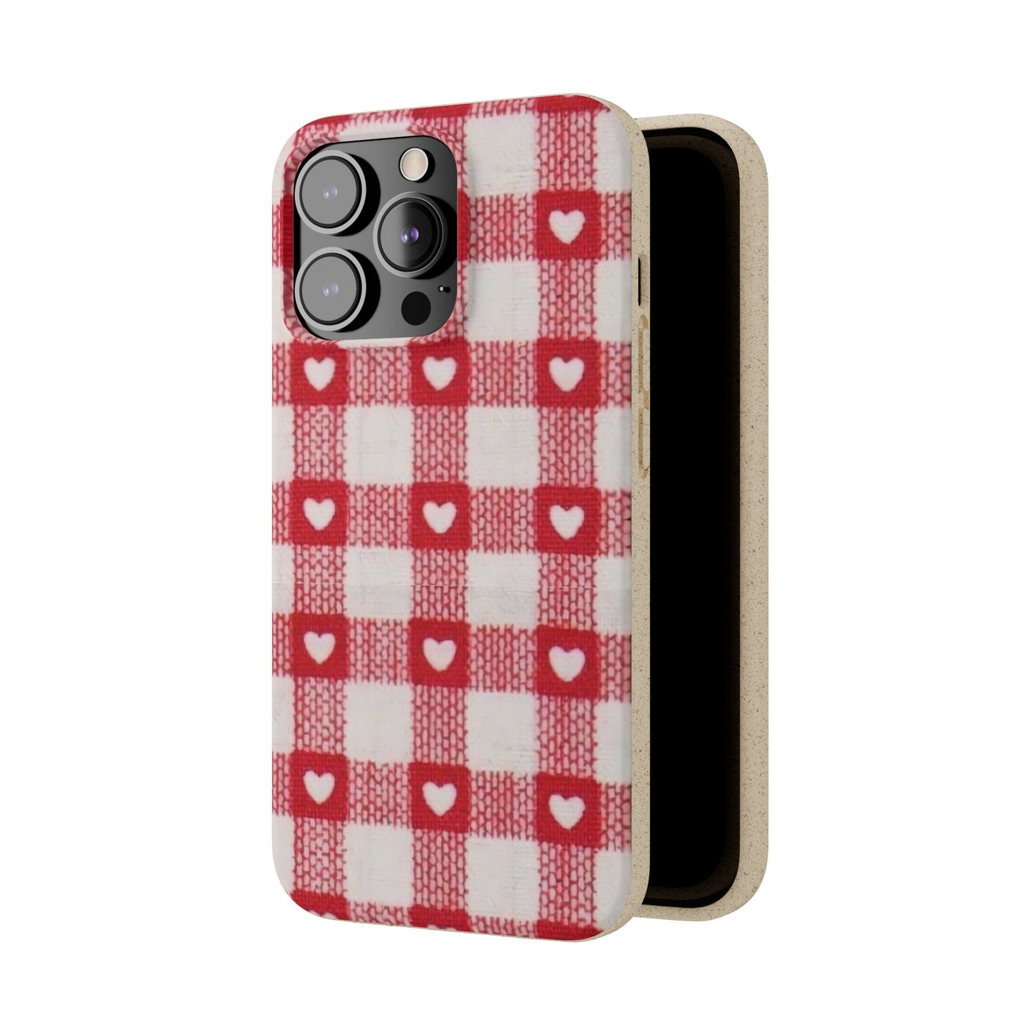 Heart Checkered Biodegradable