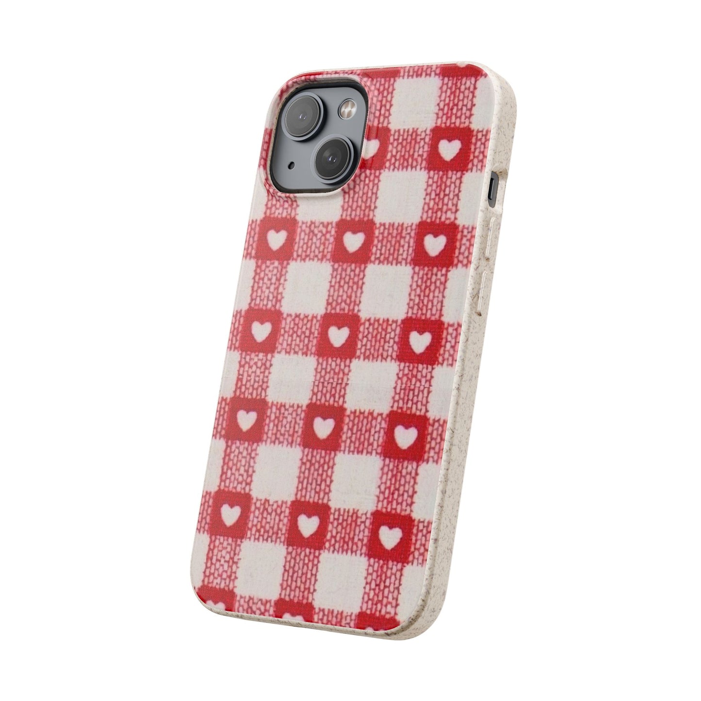 Heart Checkered Biodegradable