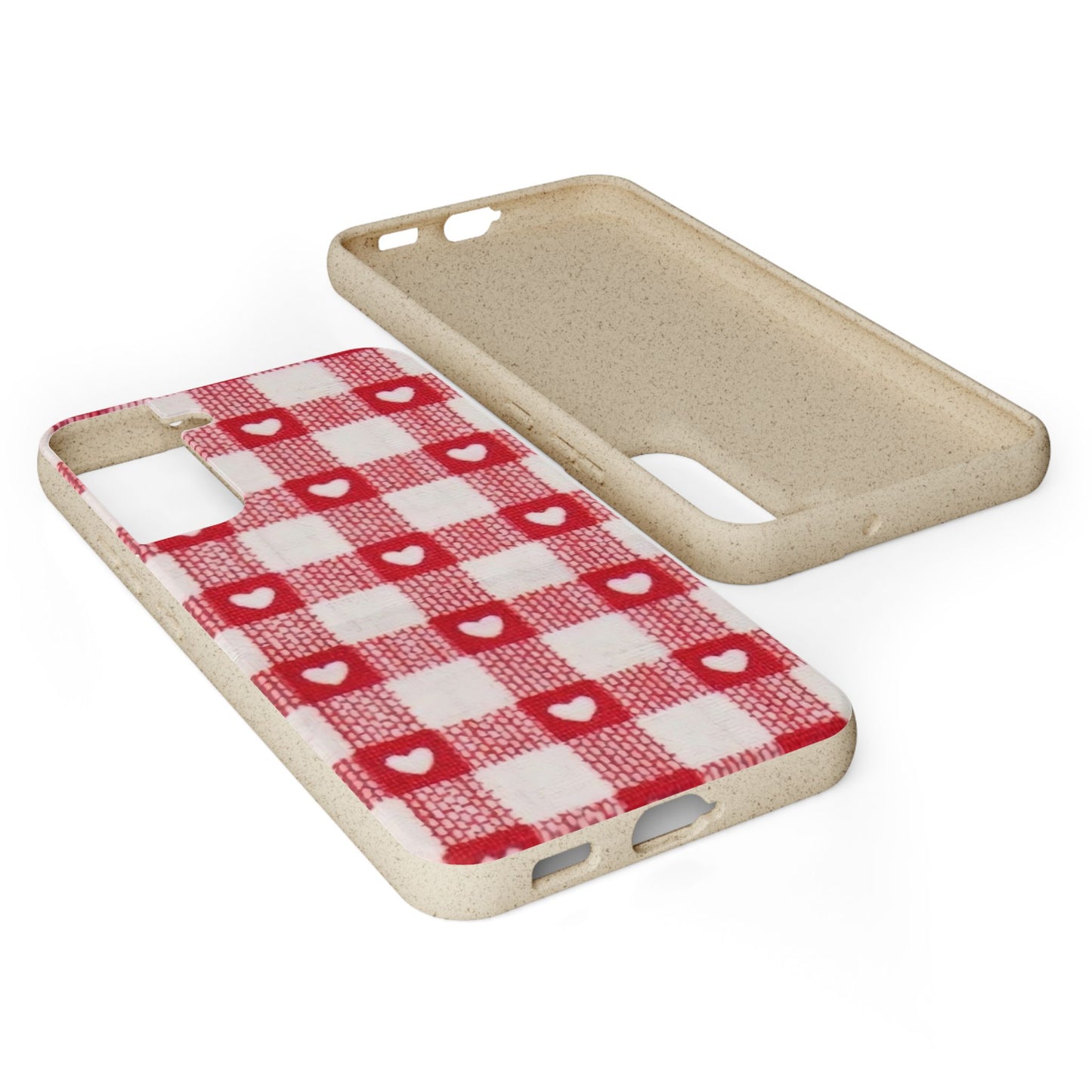 Heart Checkered Biodegradable