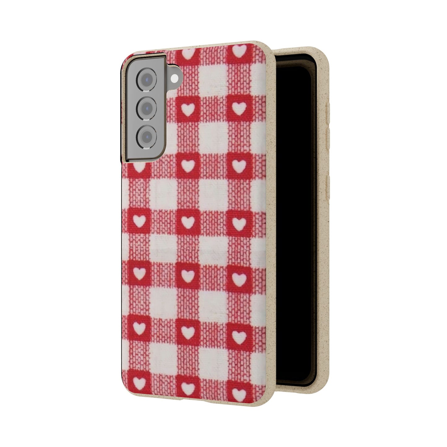 Heart Checkered Biodegradable