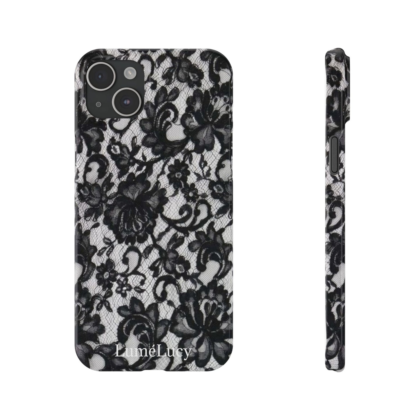 Elegant Floral Lace Slim Phone Cases, Stylish Accessories for Her, Chic Gift for Birthdays, Weddings, Fashionable Tech Gear