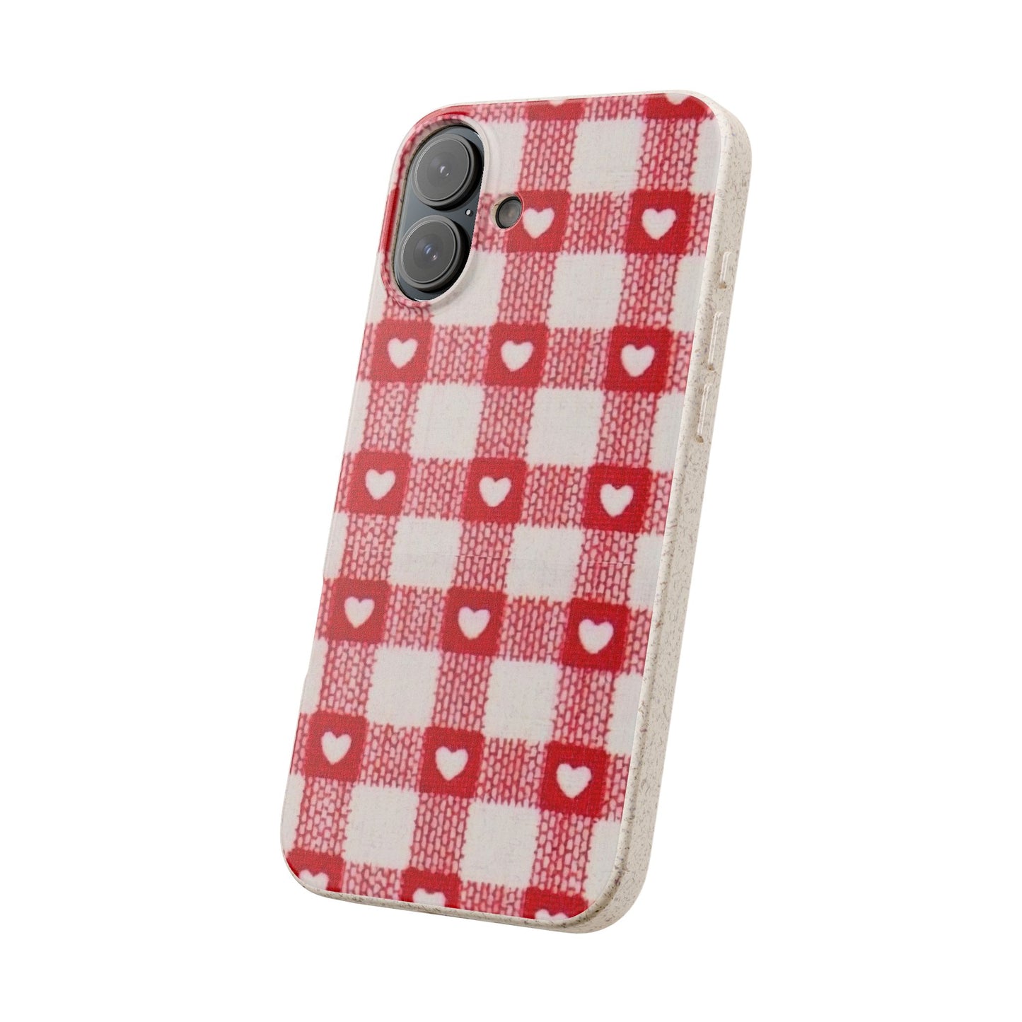 Heart Checkered Biodegradable