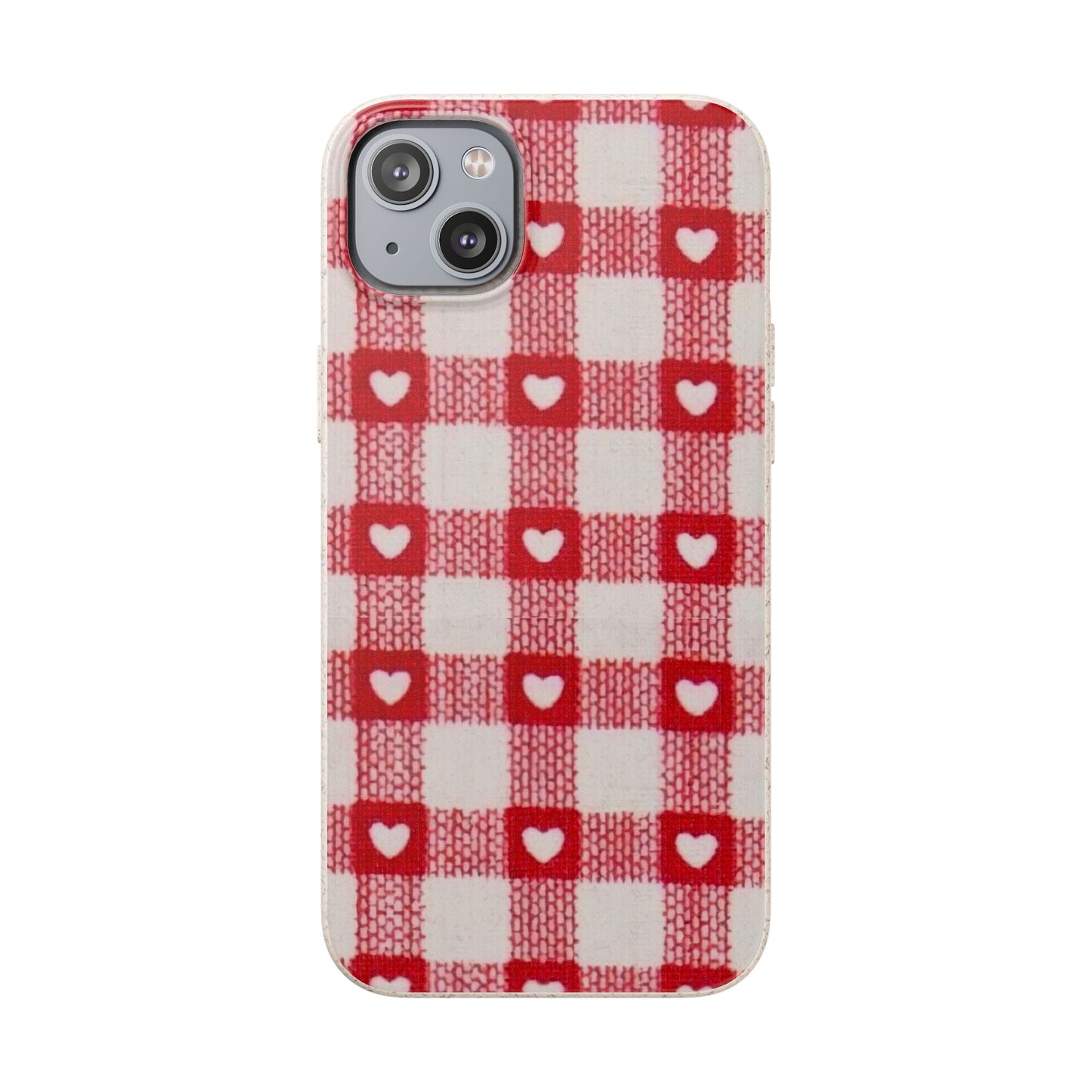 Heart Checkered Biodegradable