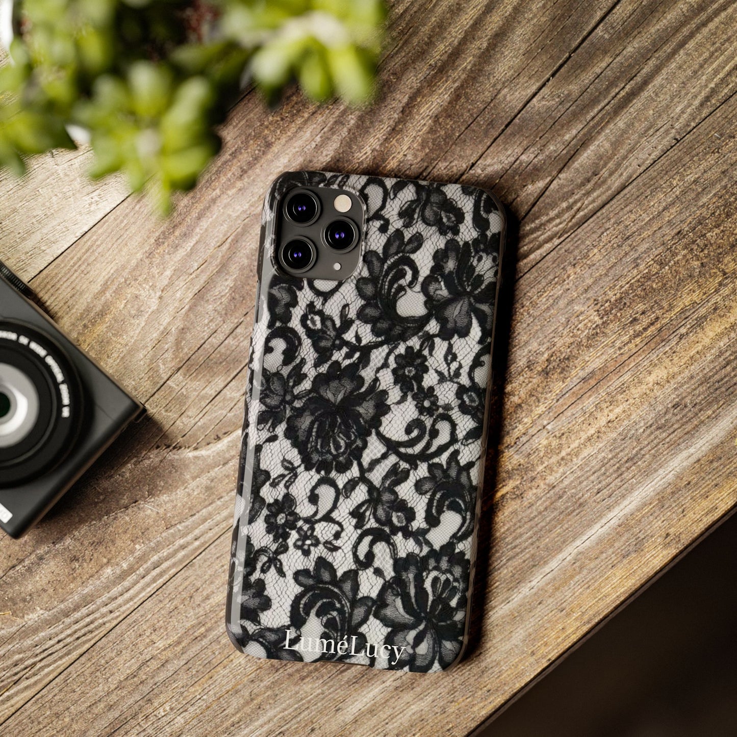 Elegant Floral Lace Slim Phone Cases, Stylish Accessories for Her, Chic Gift for Birthdays, Weddings, Fashionable Tech Gear