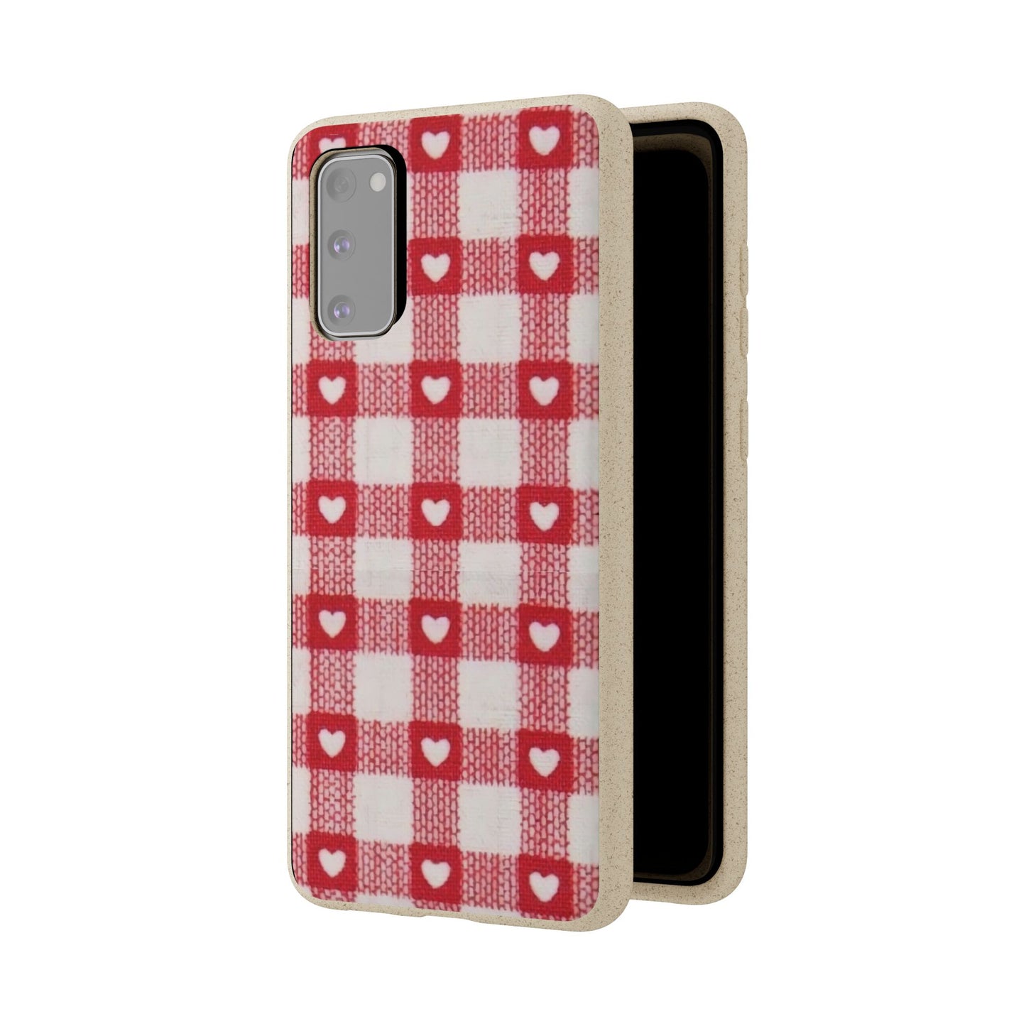 Heart Checkered Biodegradable