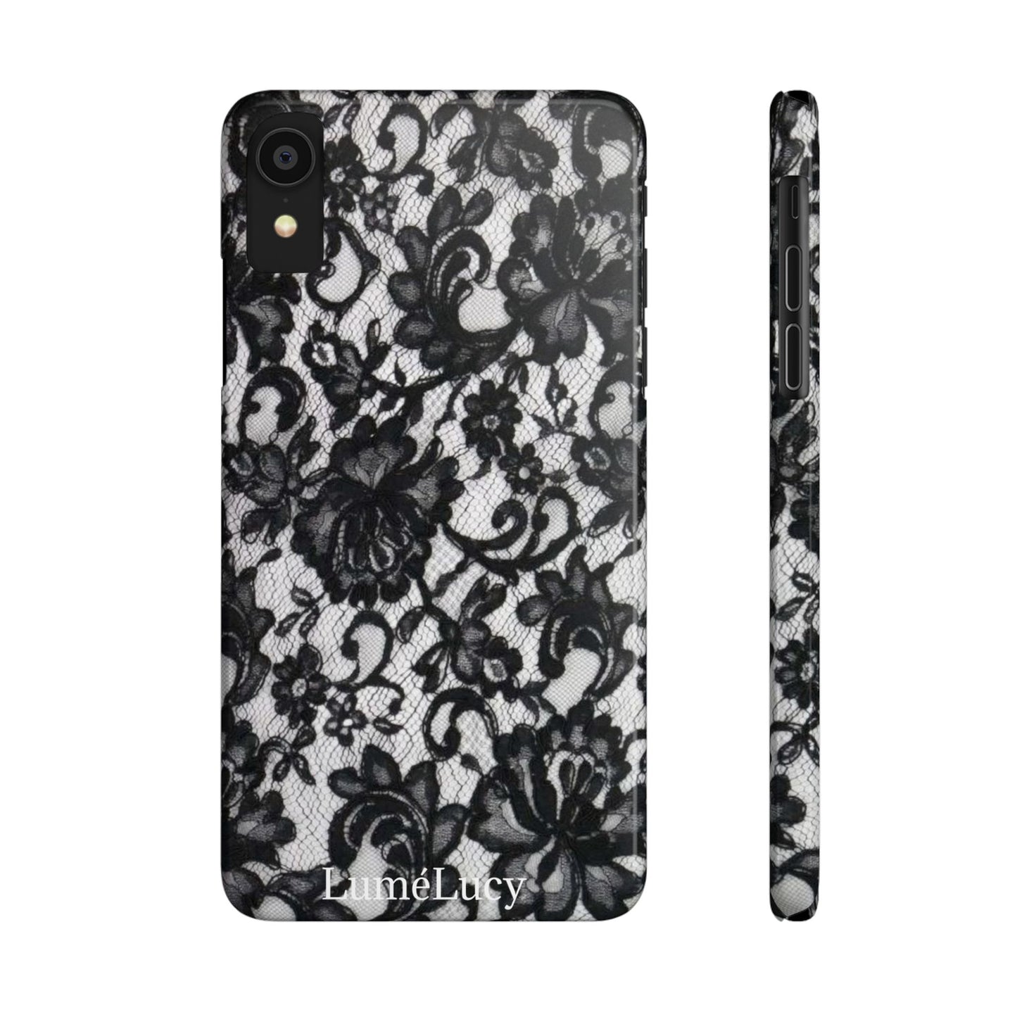 Elegant Floral Lace Slim Phone Cases, Stylish Accessories for Her, Chic Gift for Birthdays, Weddings, Fashionable Tech Gear