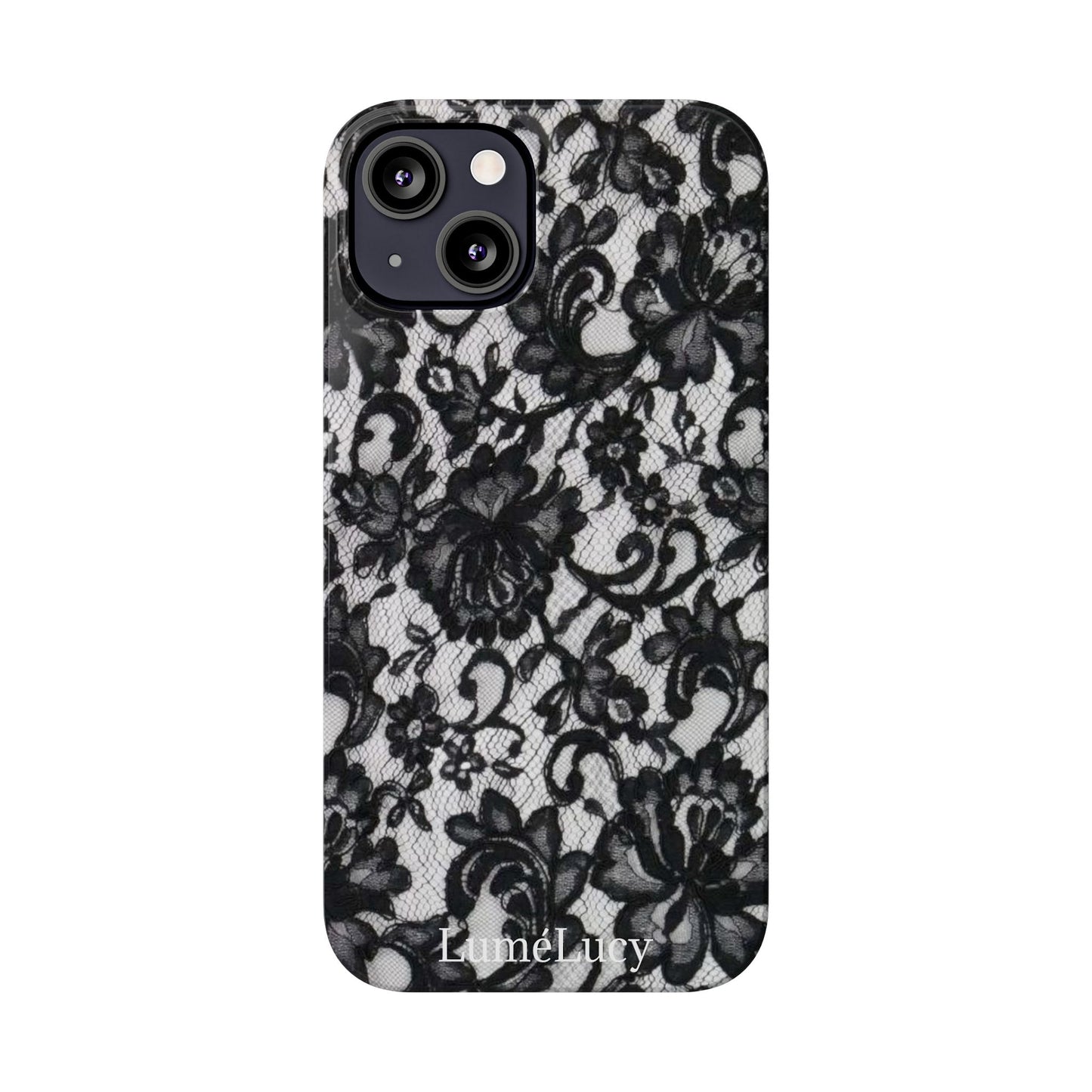 Elegant Floral Lace Slim Phone Cases, Stylish Accessories for Her, Chic Gift for Birthdays, Weddings, Fashionable Tech Gear