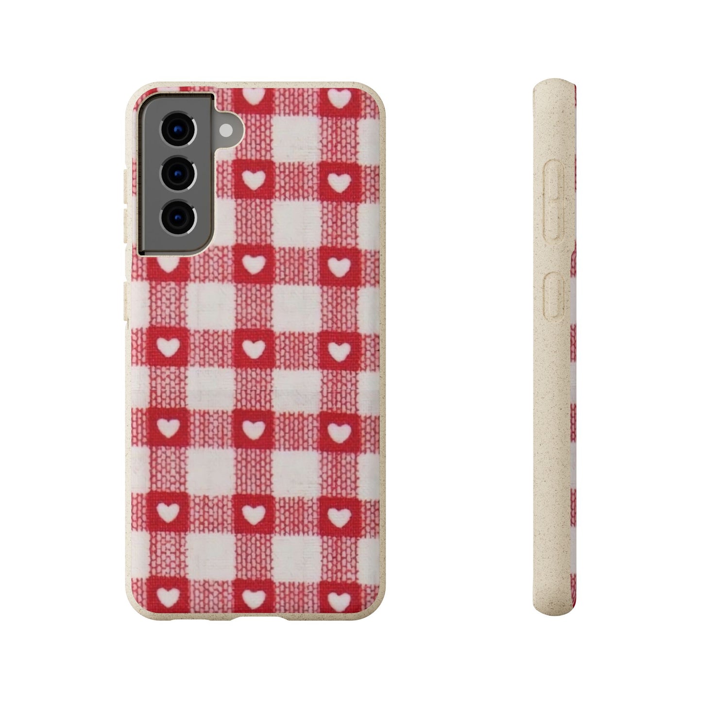 Heart Checkered Biodegradable