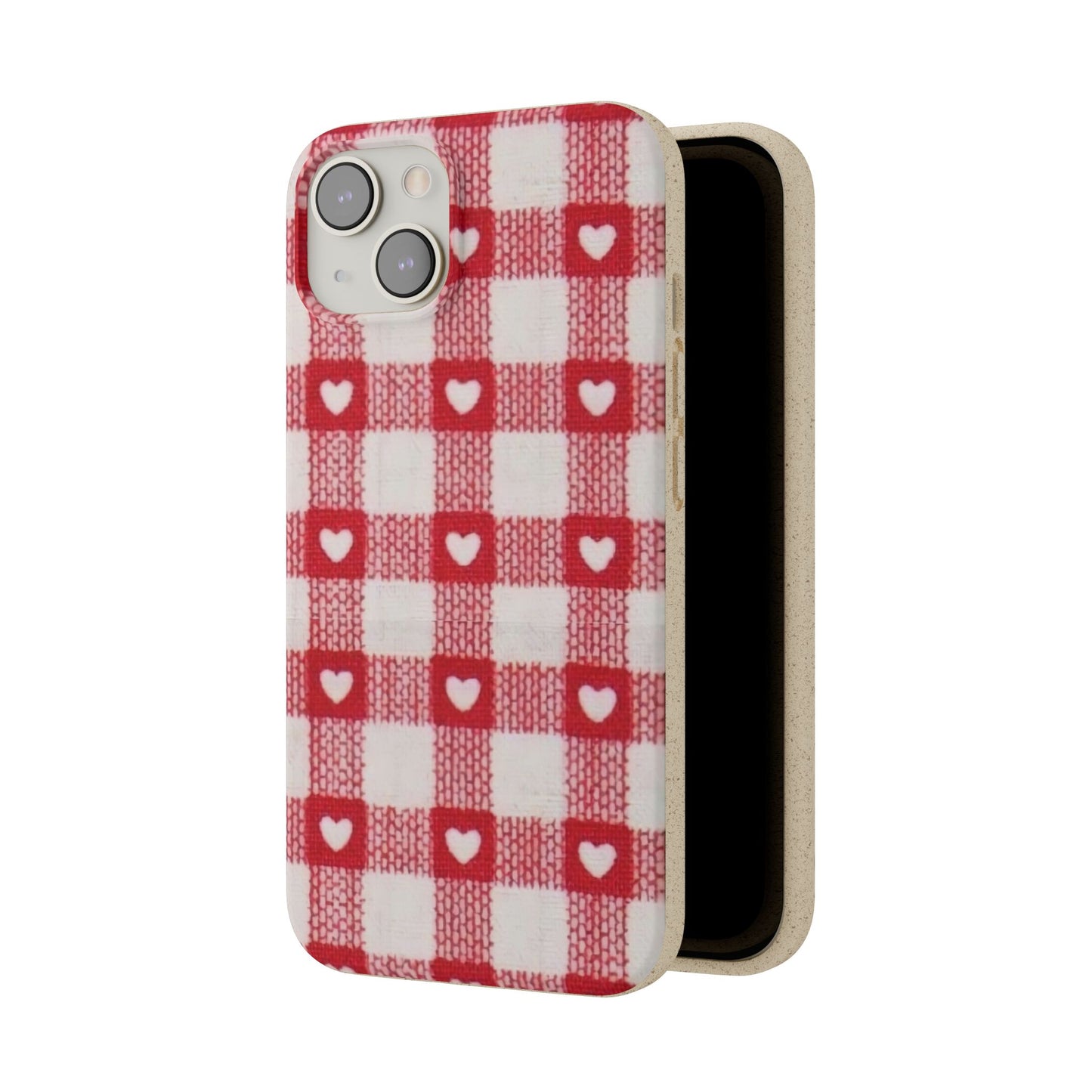 Heart Checkered Biodegradable