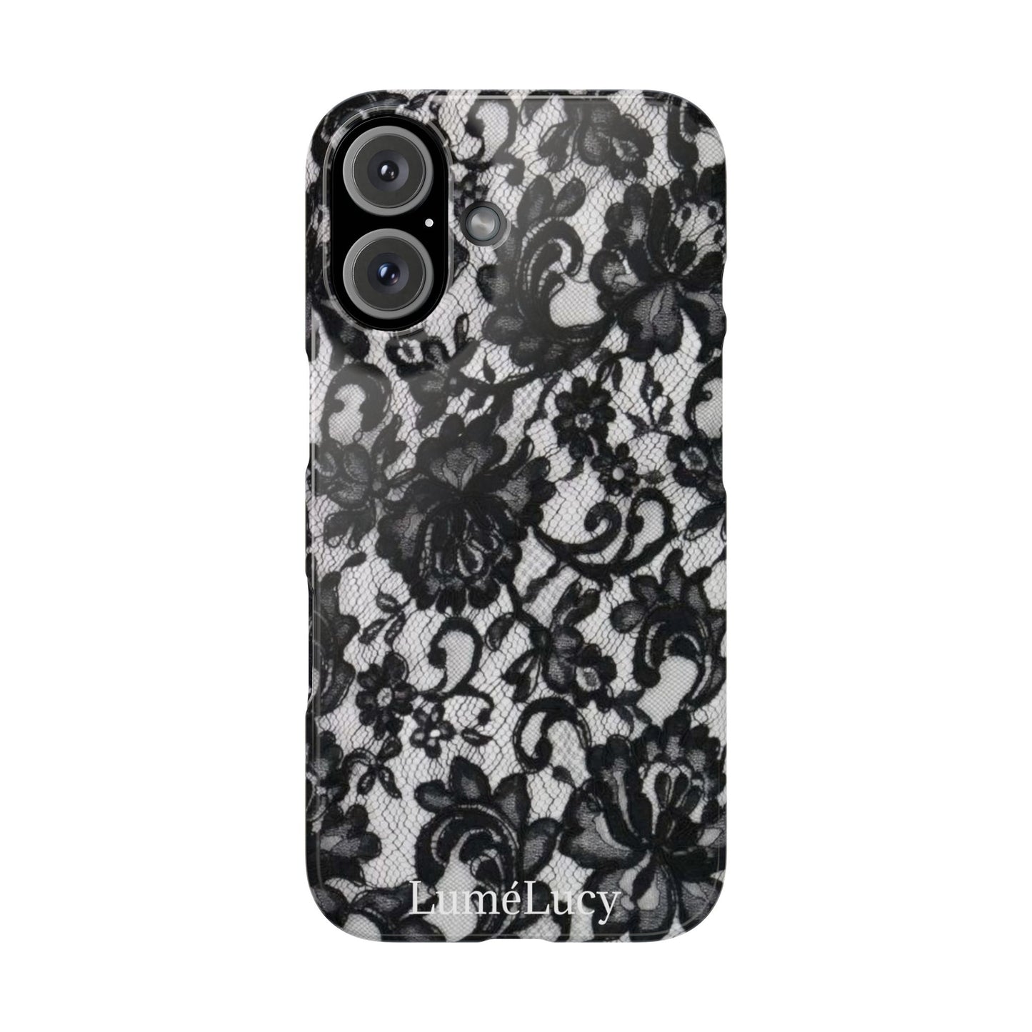 Elegant Floral Lace Slim Phone Cases, Stylish Accessories for Her, Chic Gift for Birthdays, Weddings, Fashionable Tech Gear