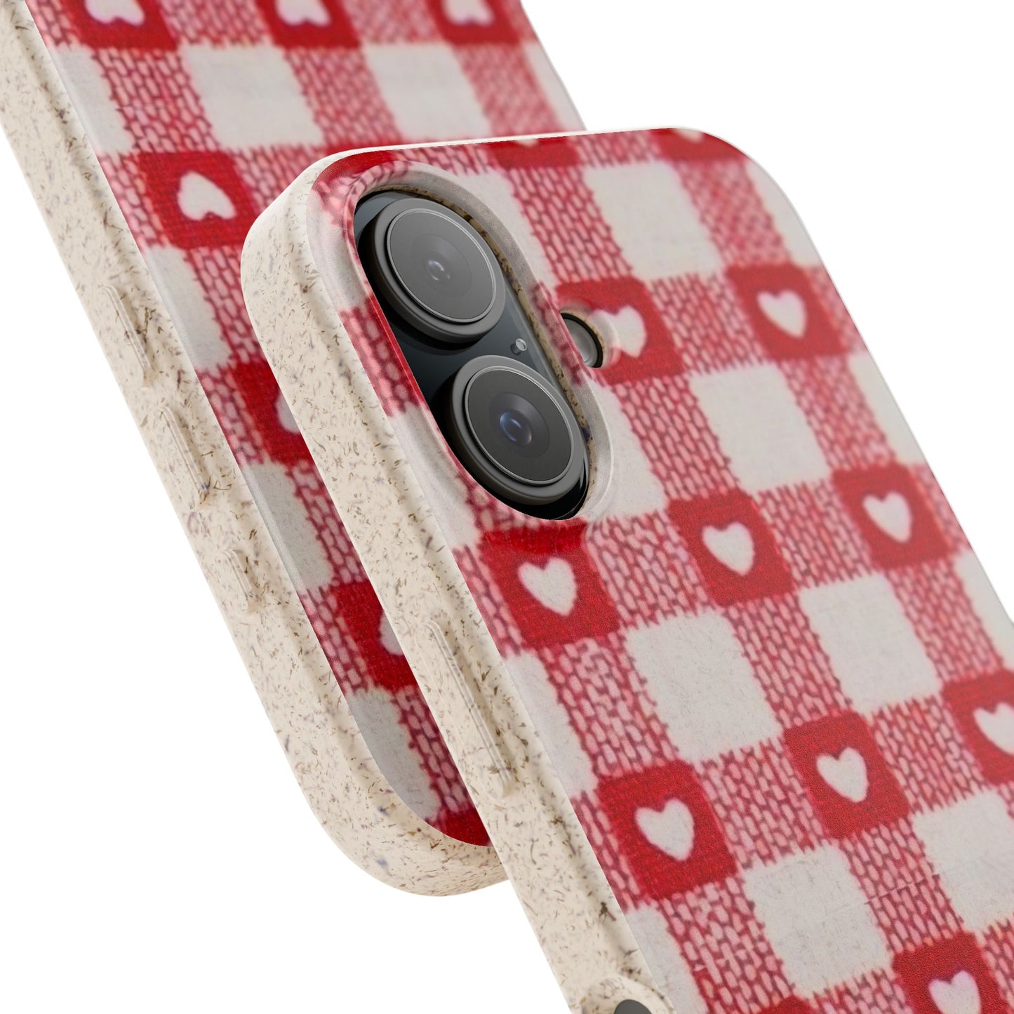 Heart Checkered Biodegradable