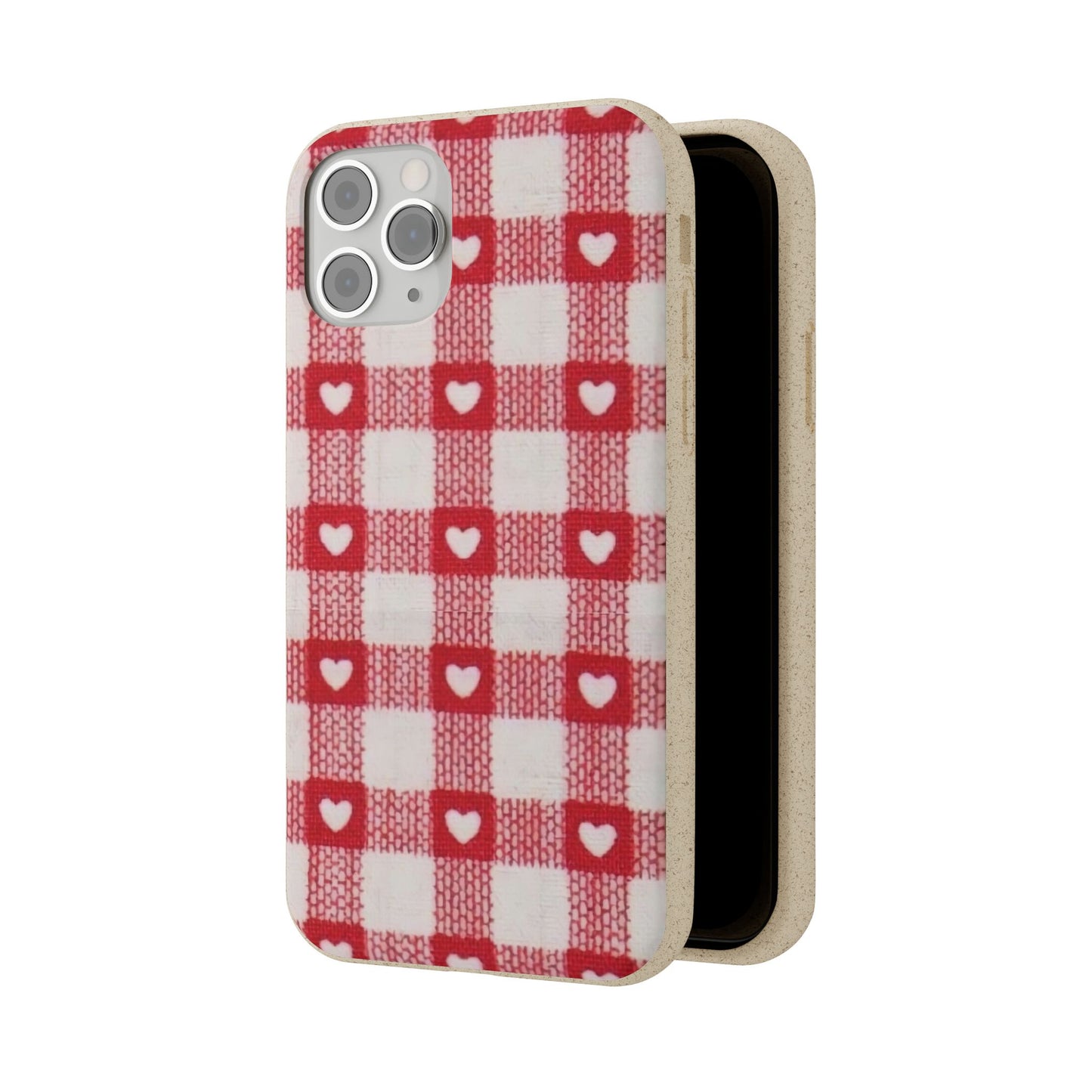 Heart Checkered Biodegradable