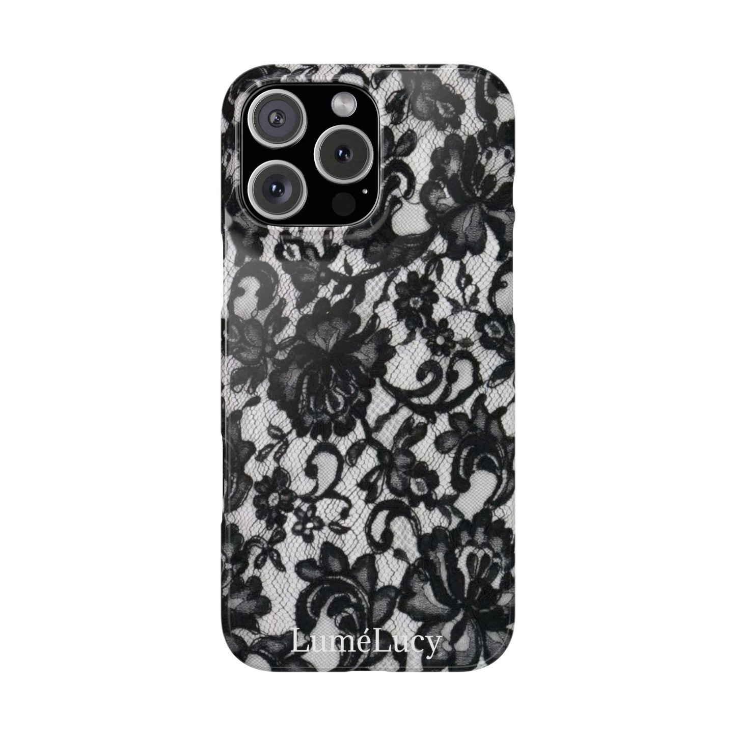 Elegant Floral Lace Slim Phone Cases, Stylish Accessories for Her, Chic Gift for Birthdays, Weddings, Fashionable Tech Gear