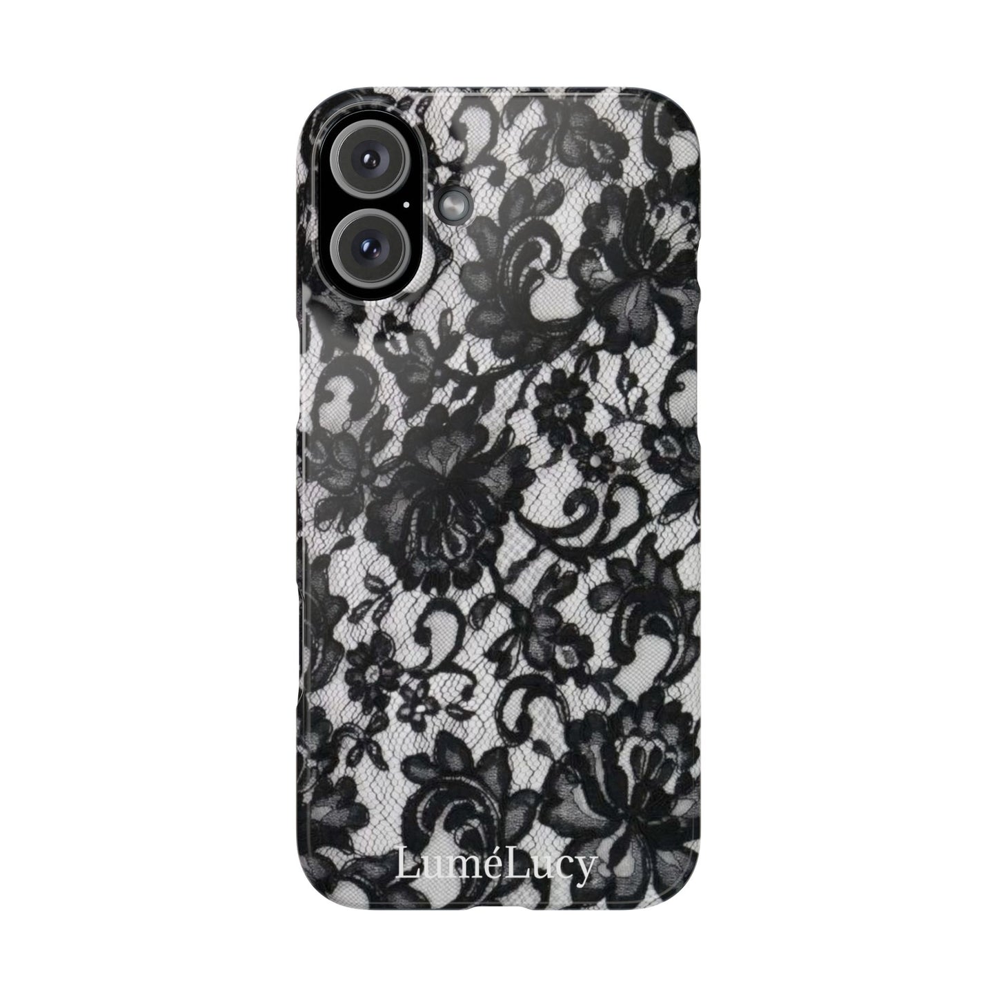 Elegant Floral Lace Slim Phone Cases, Stylish Accessories for Her, Chic Gift for Birthdays, Weddings, Fashionable Tech Gear