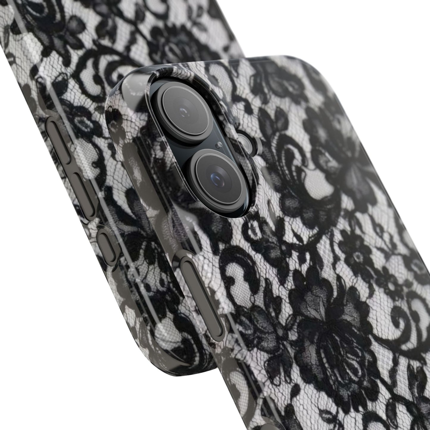 Elegant Floral Lace Slim Phone Cases, Stylish Accessories for Her, Chic Gift for Birthdays, Weddings, Fashionable Tech Gear