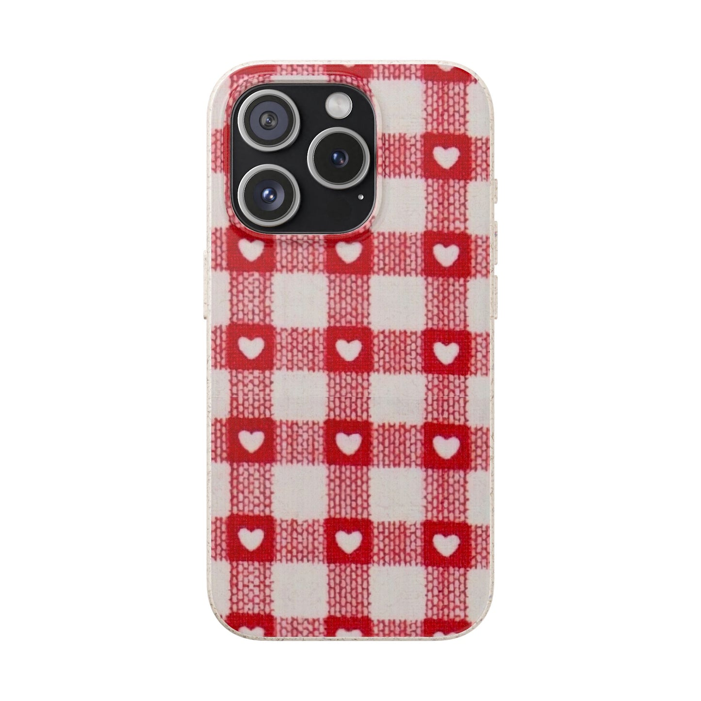 Heart Checkered Biodegradable