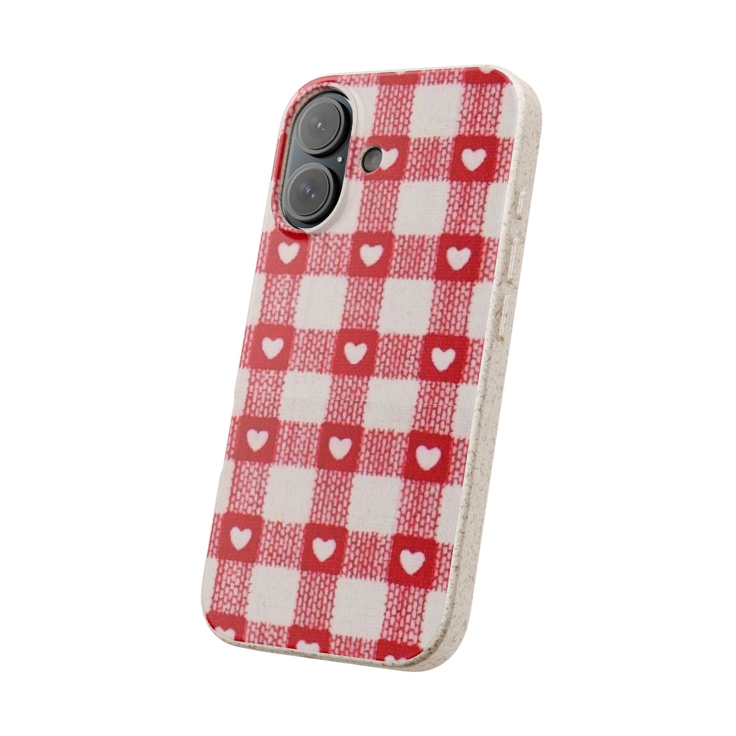 Heart Checkered Biodegradable