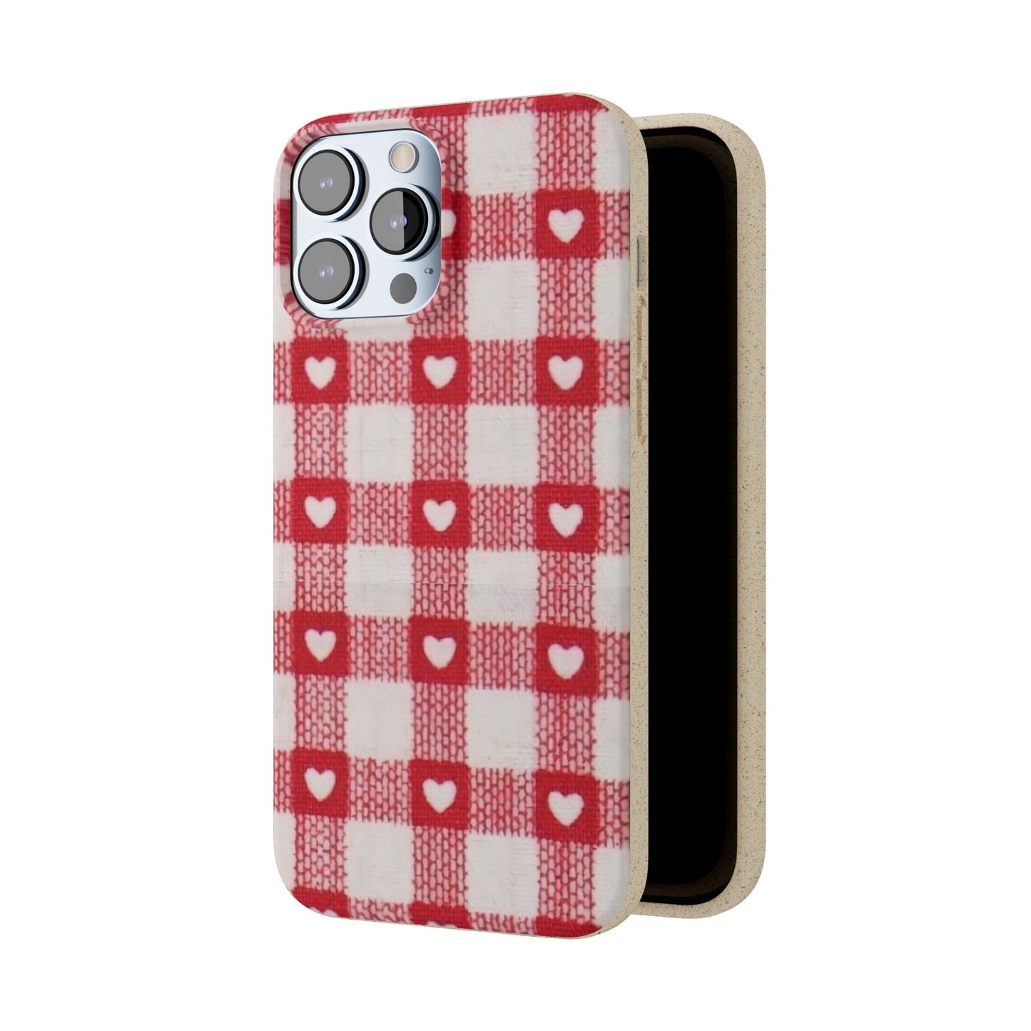 Heart Checkered Biodegradable