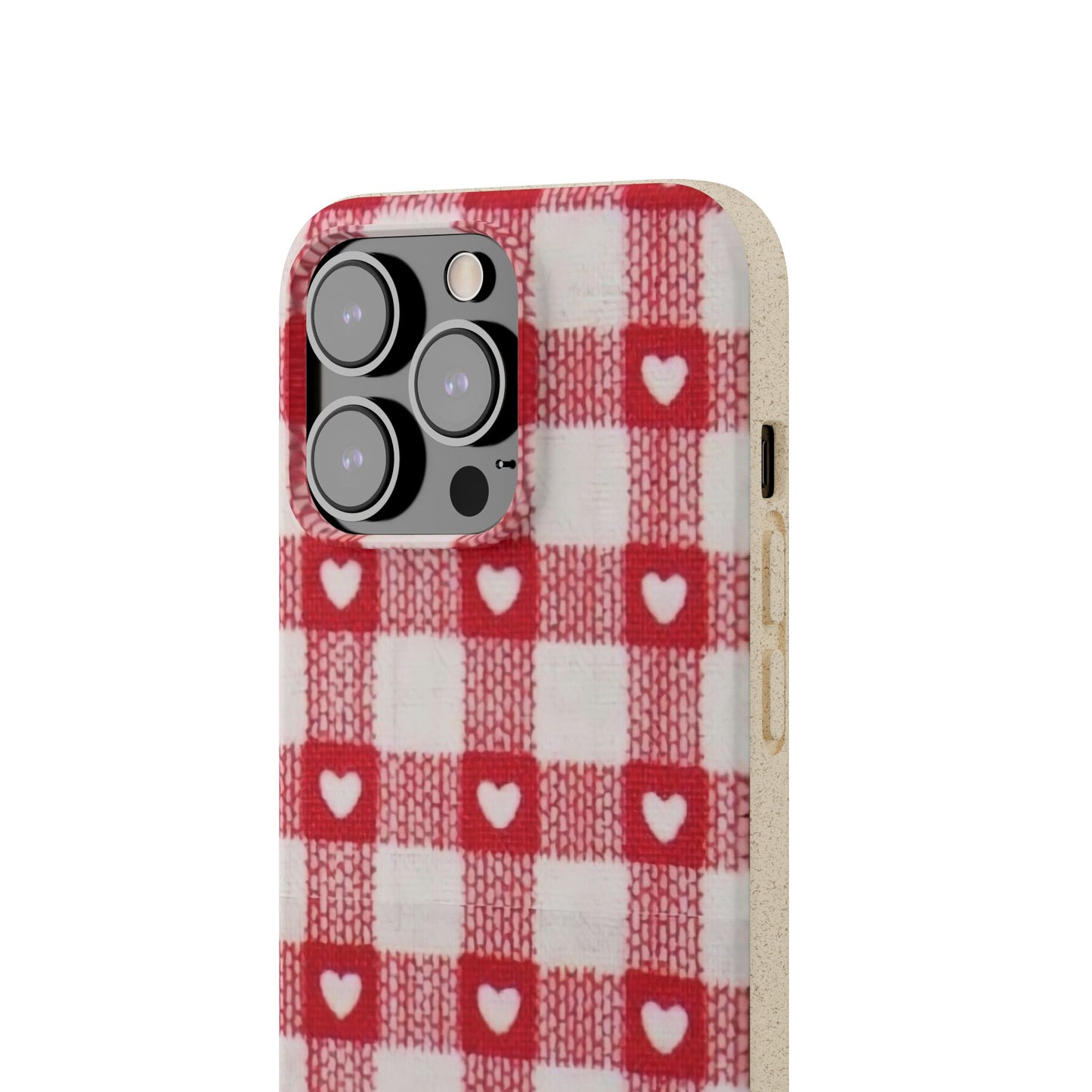 Heart Checkered Biodegradable