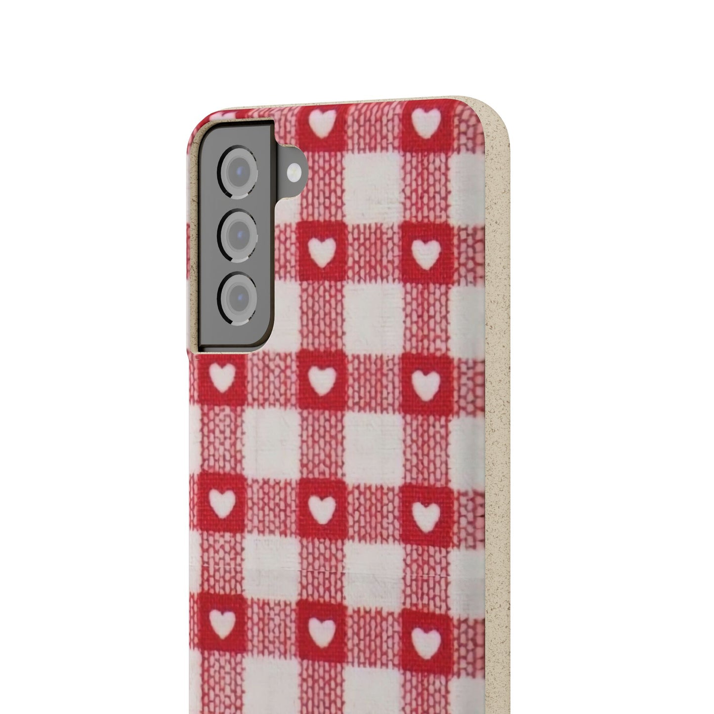 Heart Checkered Biodegradable
