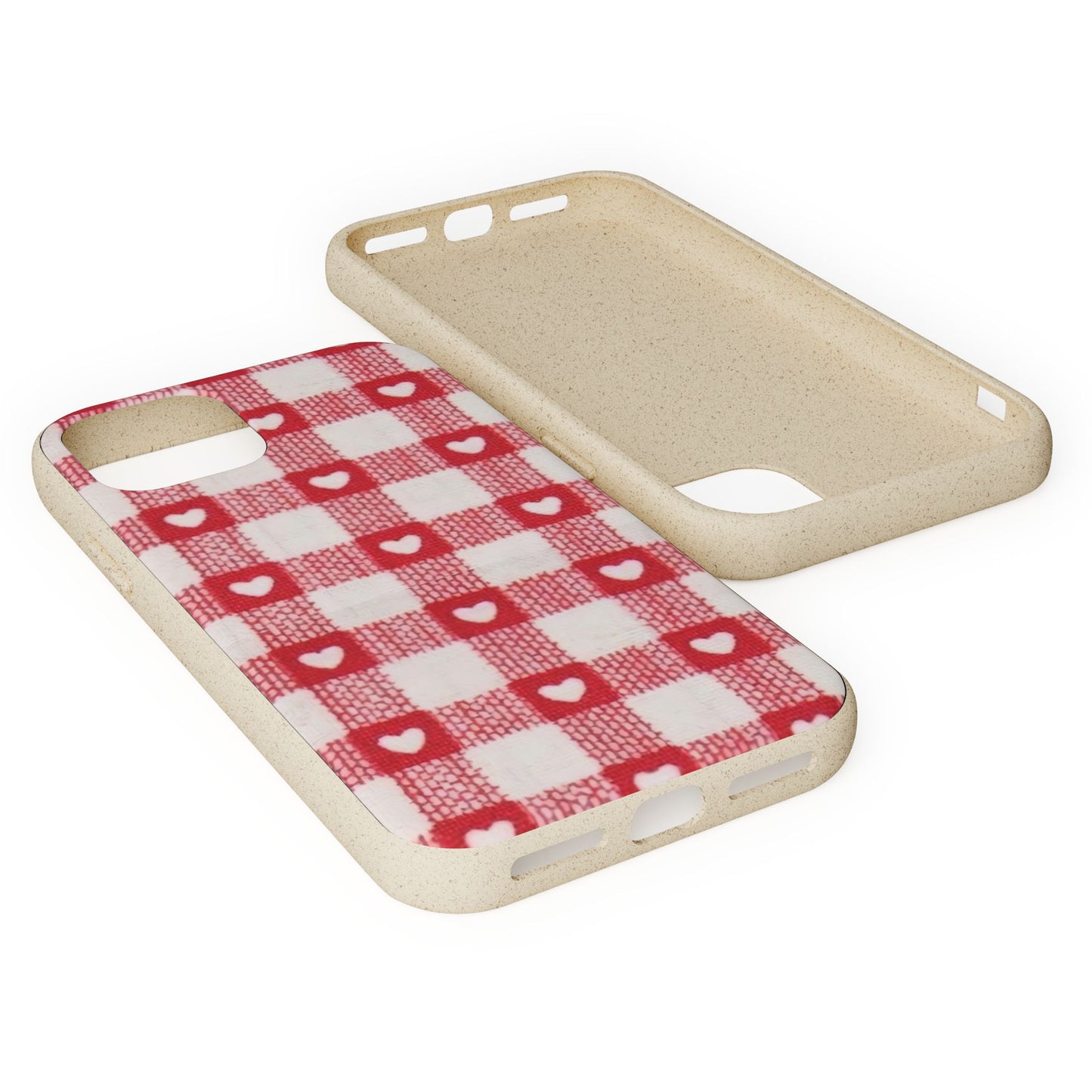 Heart Checkered Biodegradable