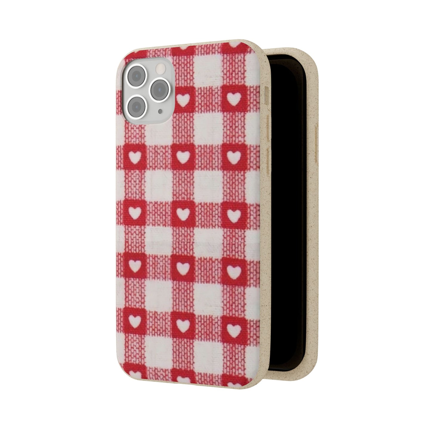 Heart Checkered Biodegradable