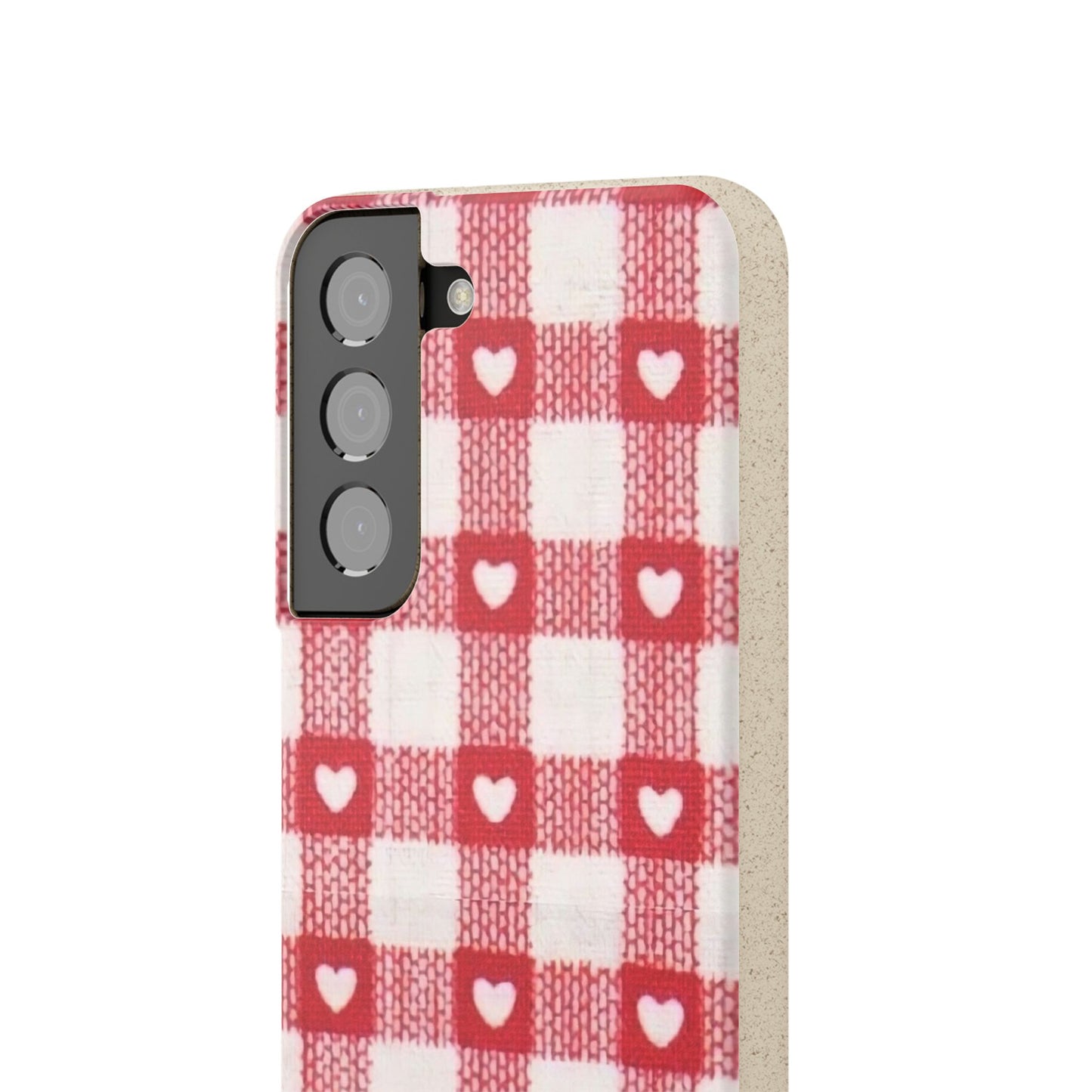 Heart Checkered Biodegradable