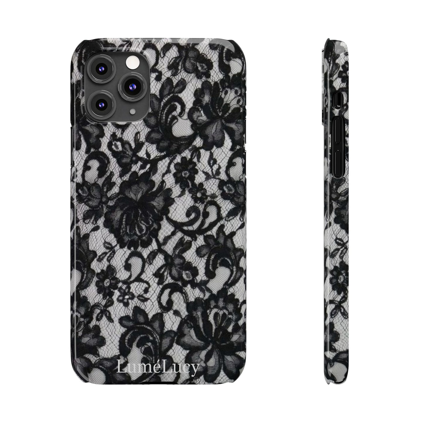 Elegant Floral Lace Slim Phone Cases, Stylish Accessories for Her, Chic Gift for Birthdays, Weddings, Fashionable Tech Gear