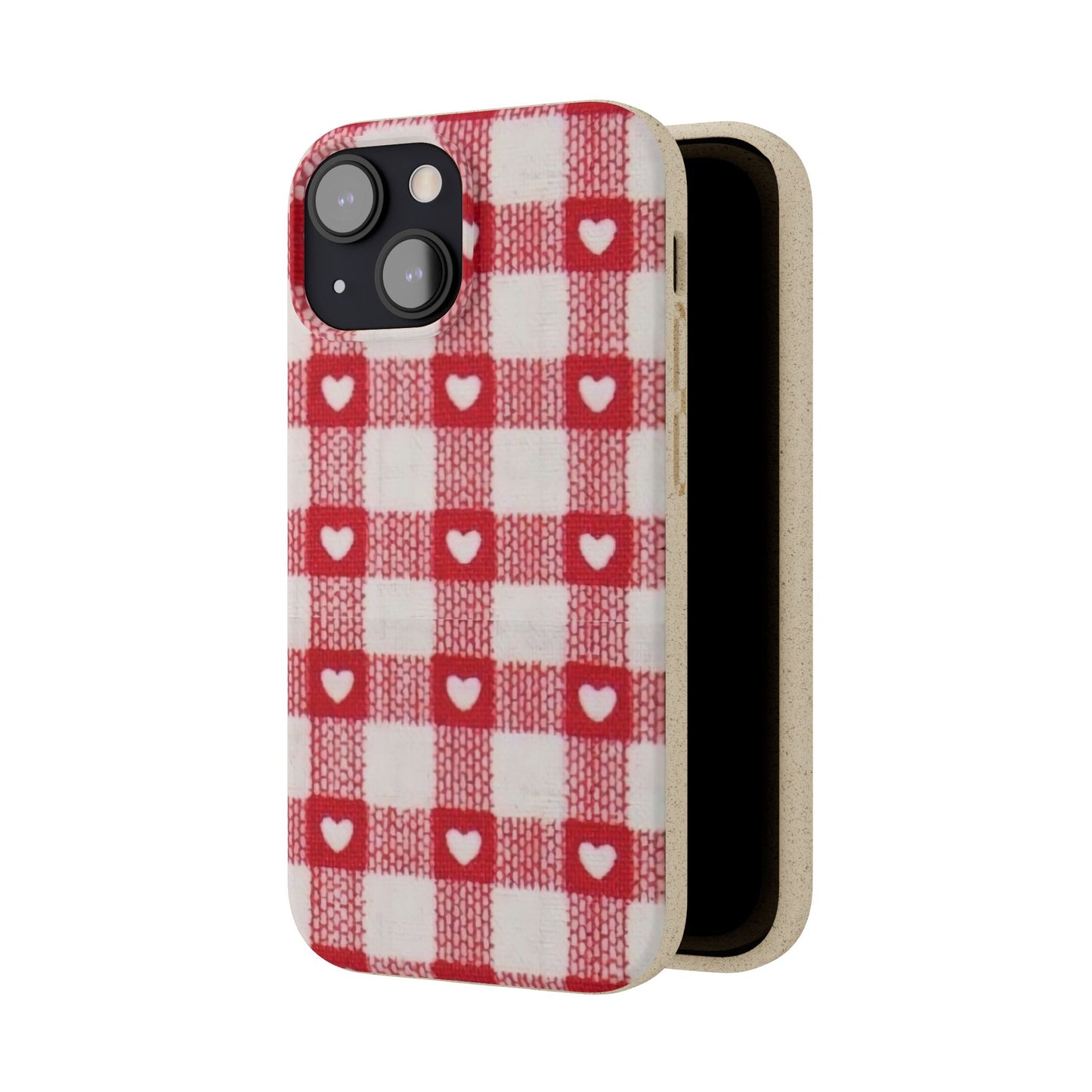 Heart Checkered Biodegradable