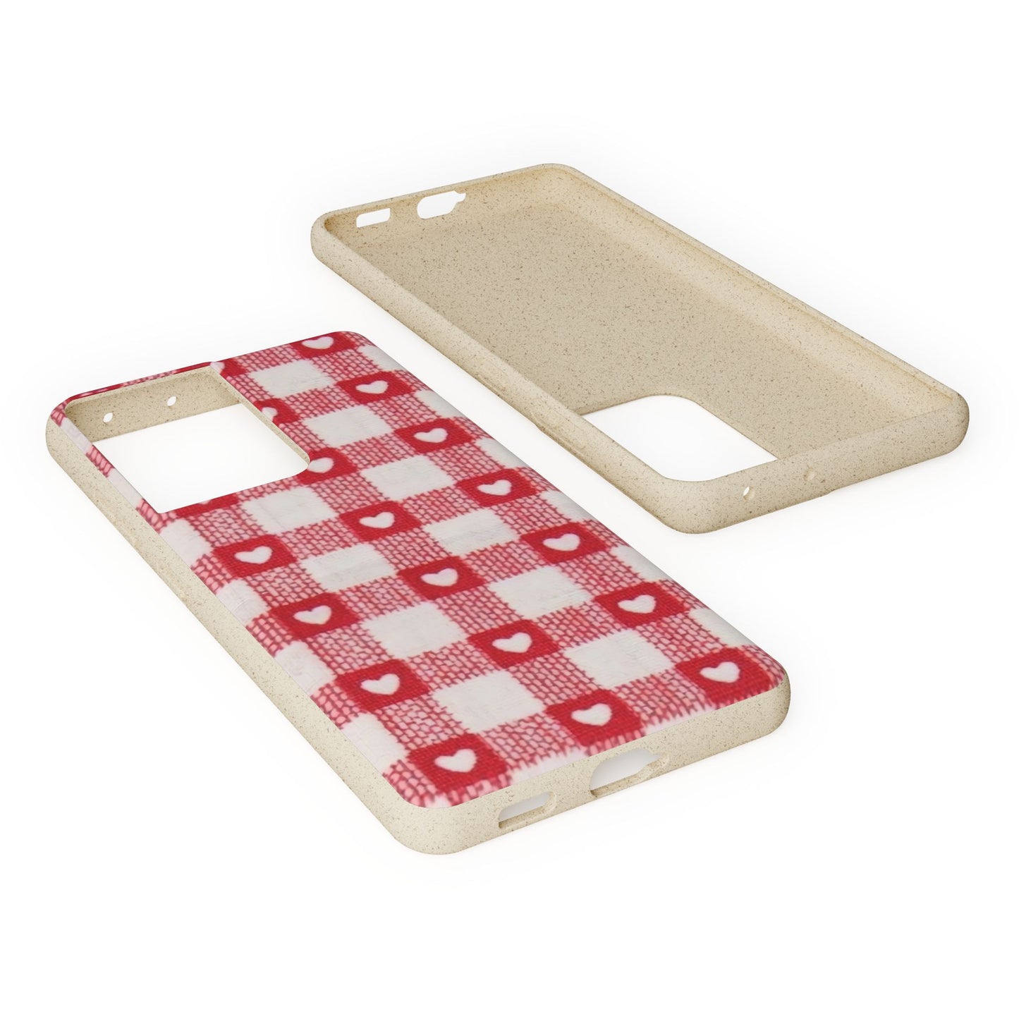 Heart Checkered Biodegradable